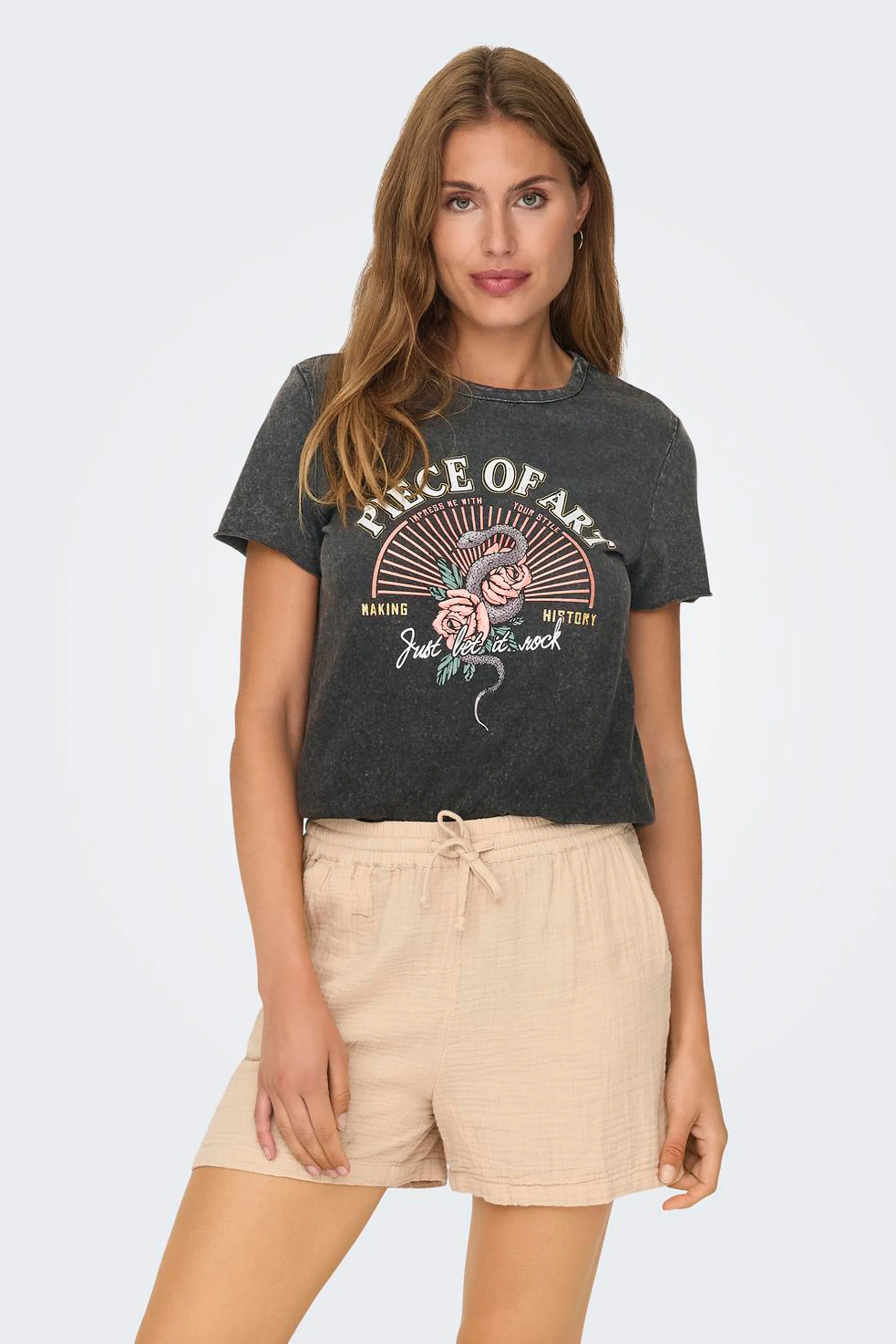 T-shirt met korte mouwen - zwart
