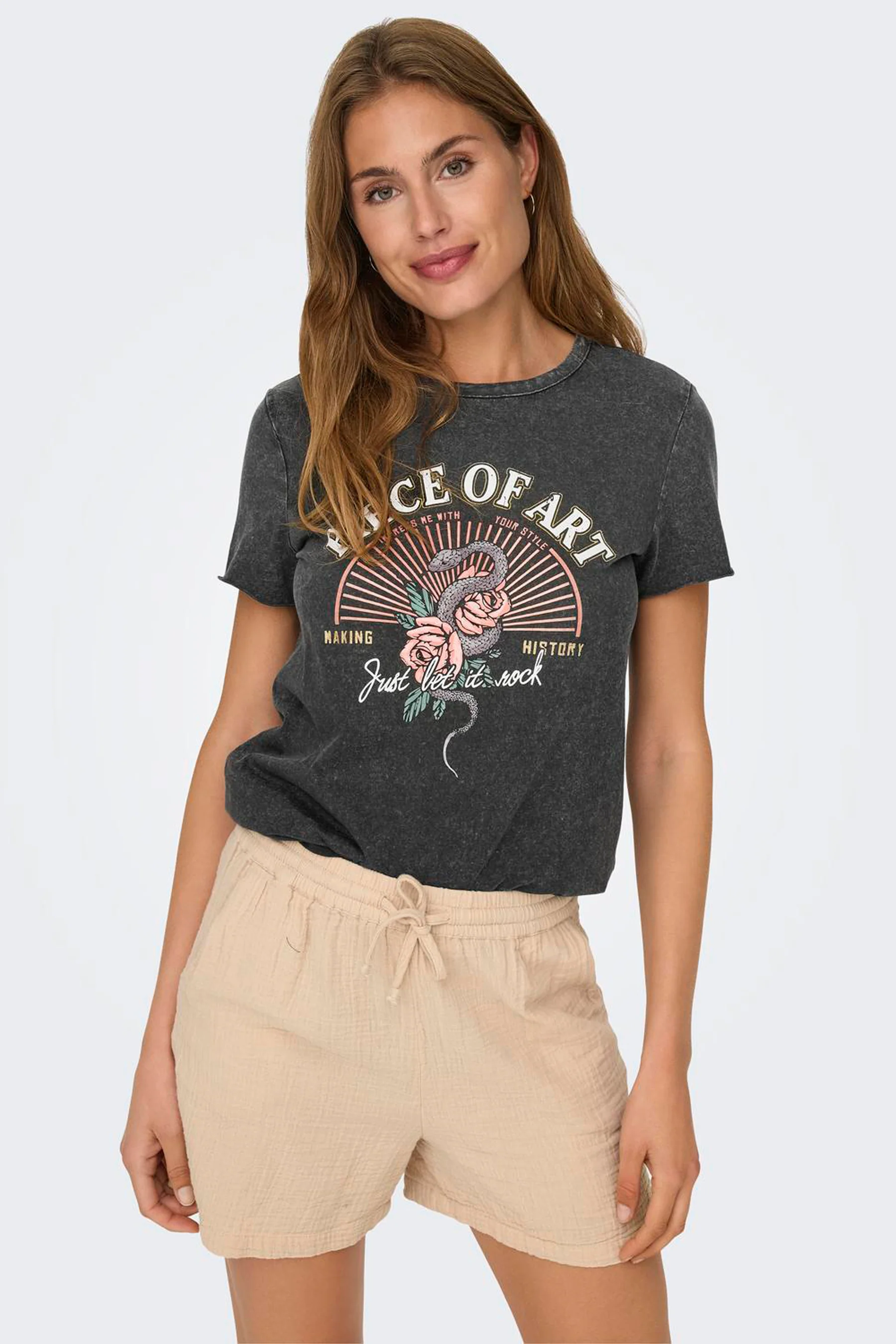 T-shirt met korte mouwen - zwart - Image 4