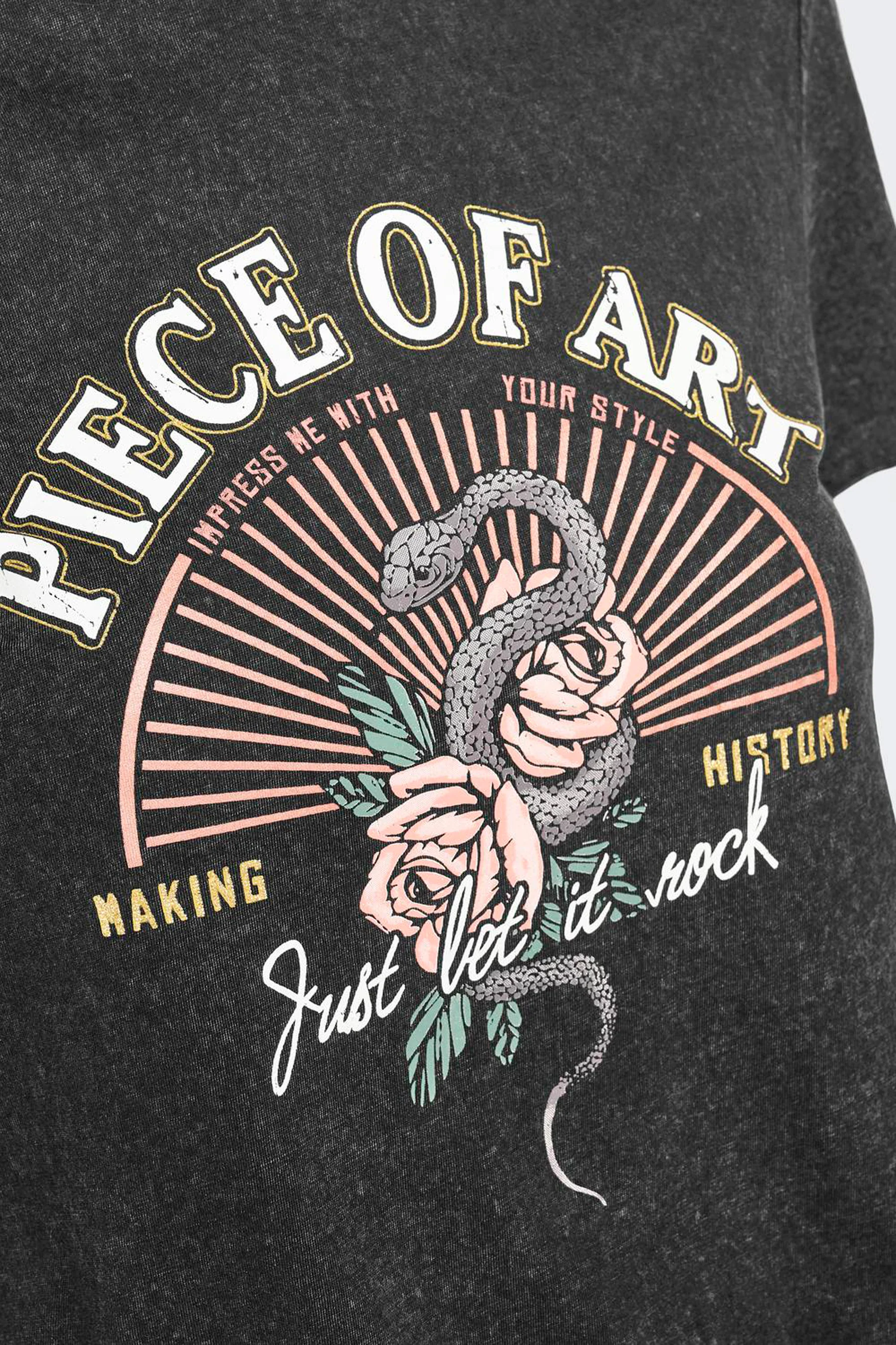 T-shirt met korte mouwen - zwart - Image 5