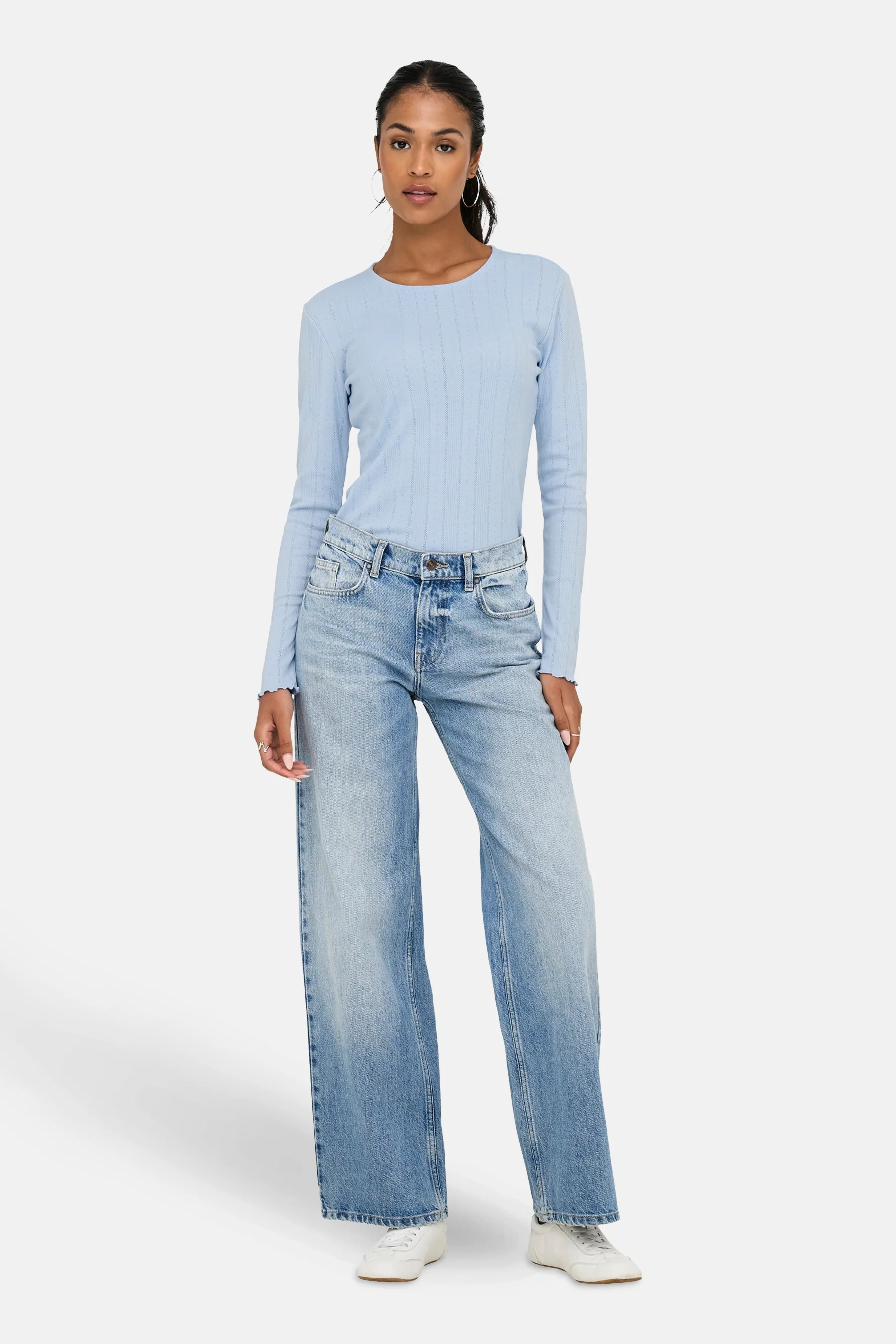 T-shirt met lange mouwen - blauw - Image 2