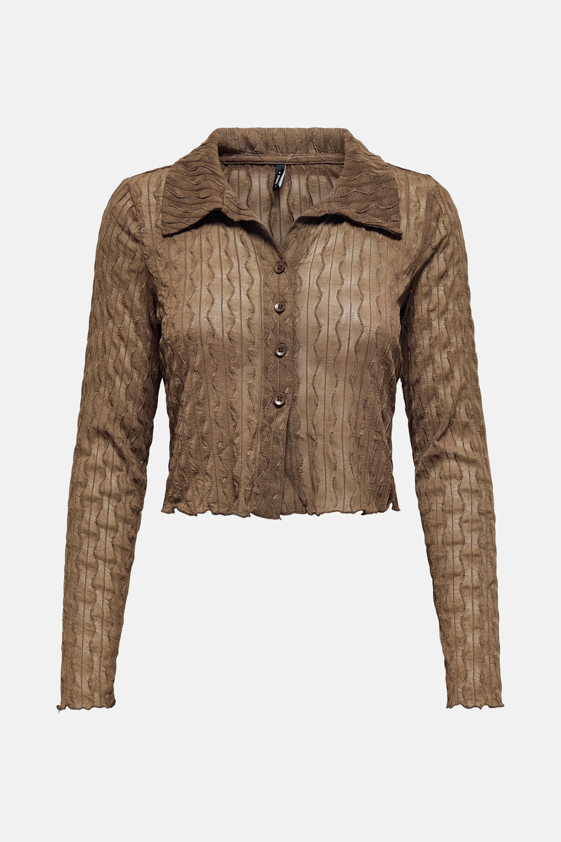 T-shirt met lange mouwen - bruin
