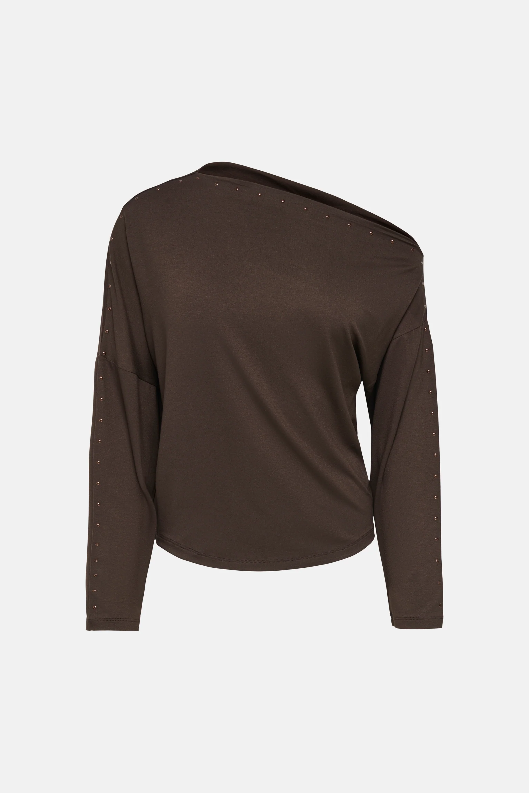 T-shirt met lange mouwen - bruin