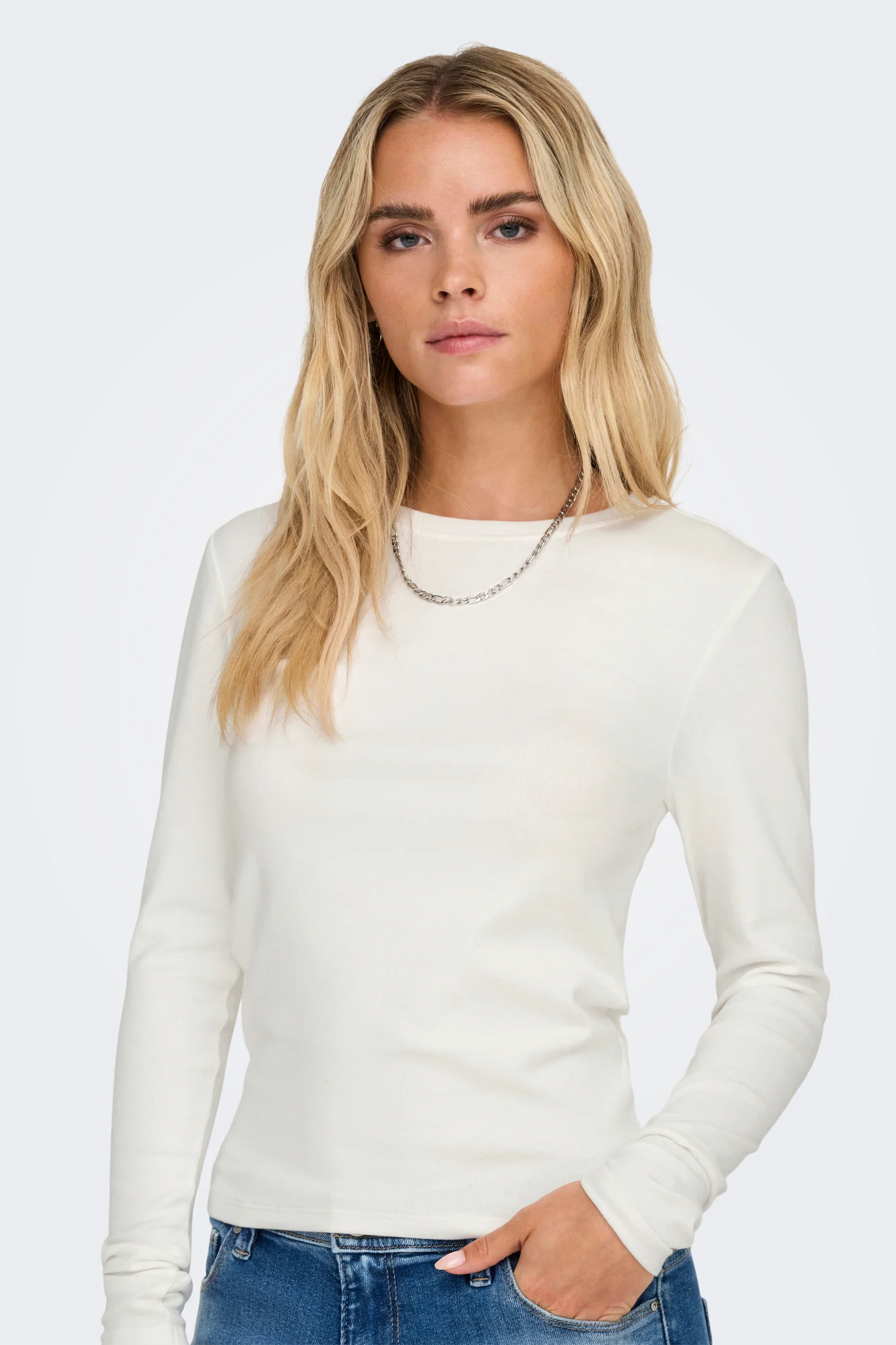 T-shirt met lange mouwen - ecru - Image 7