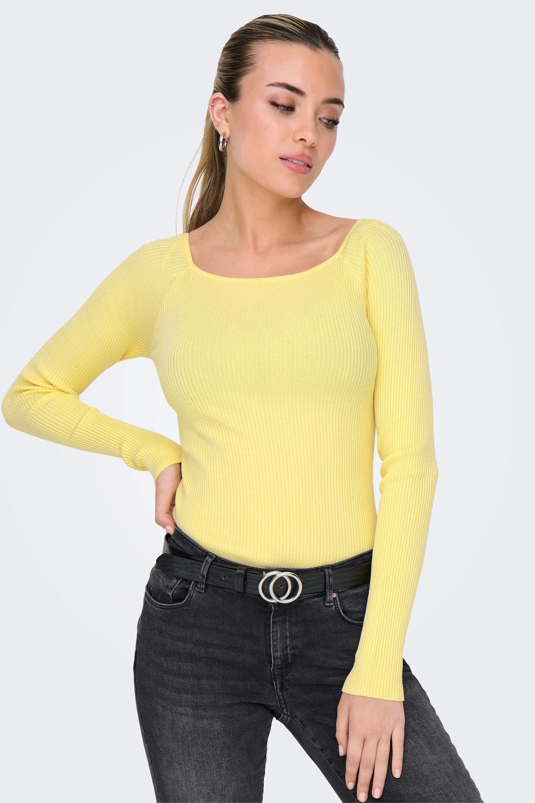 T-shirt met lange mouwen - geel - Image 4