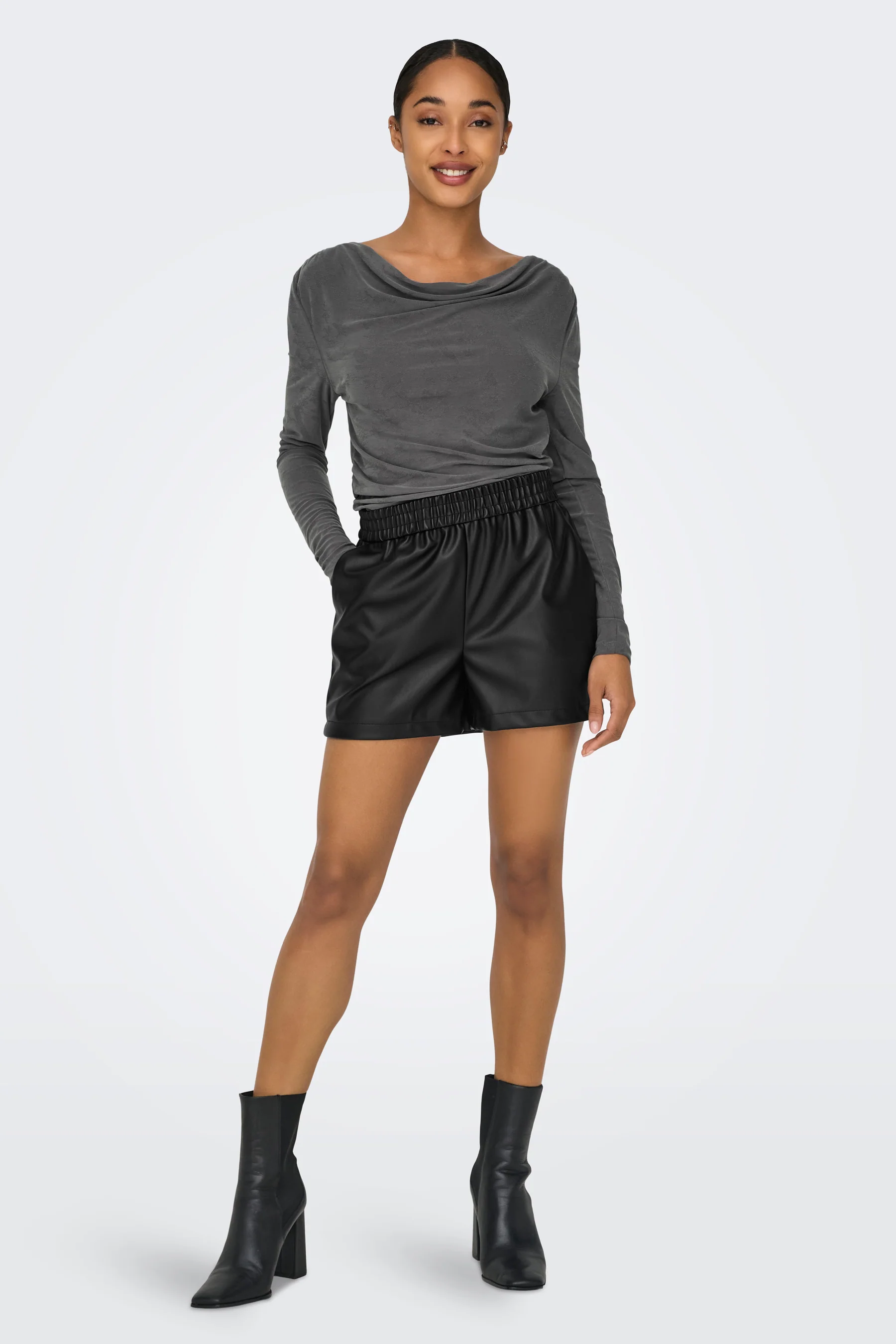 T-shirt met lange mouwen - grijs - Image 2
