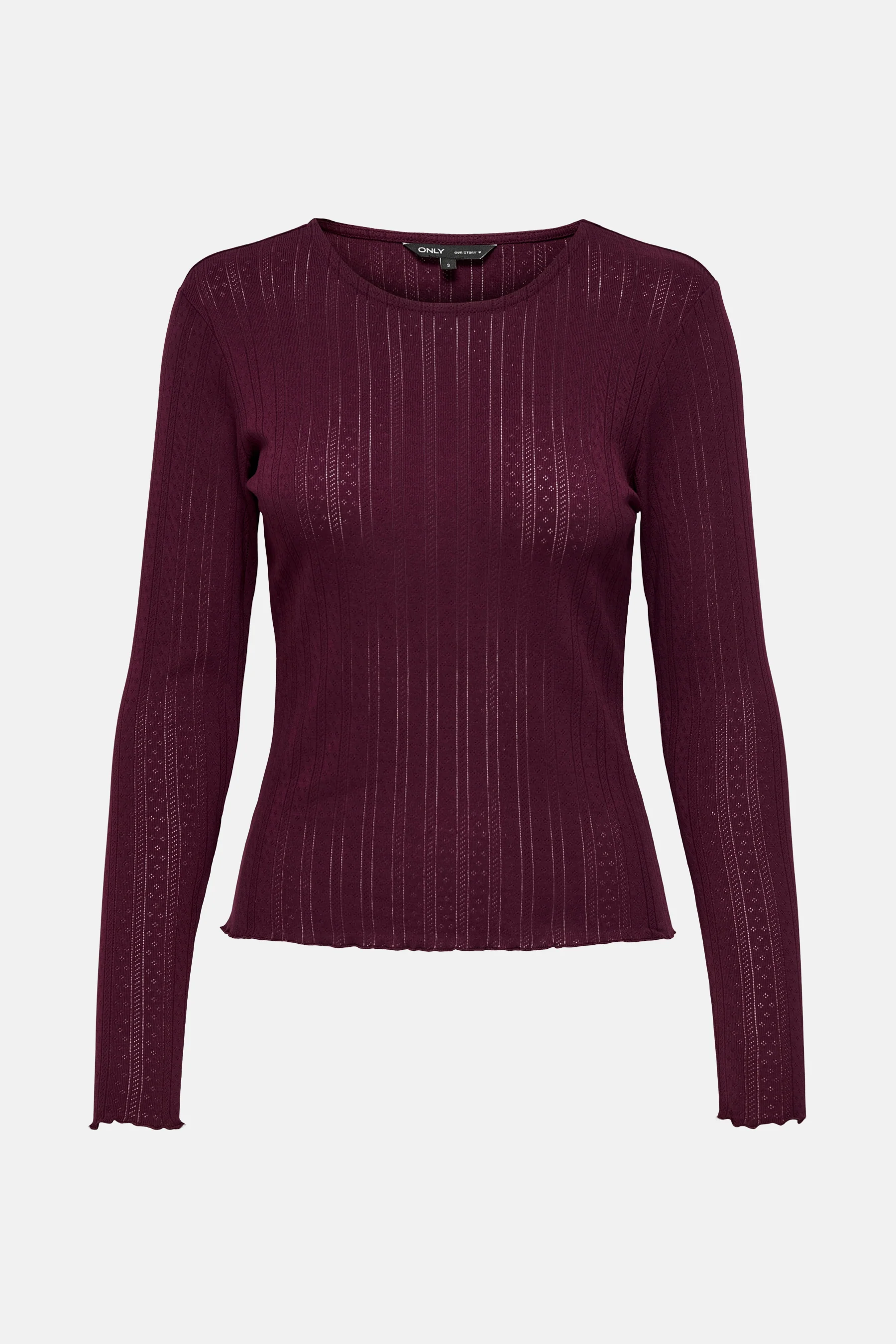T-shirt met lange mouwen - Paars - Image 6
