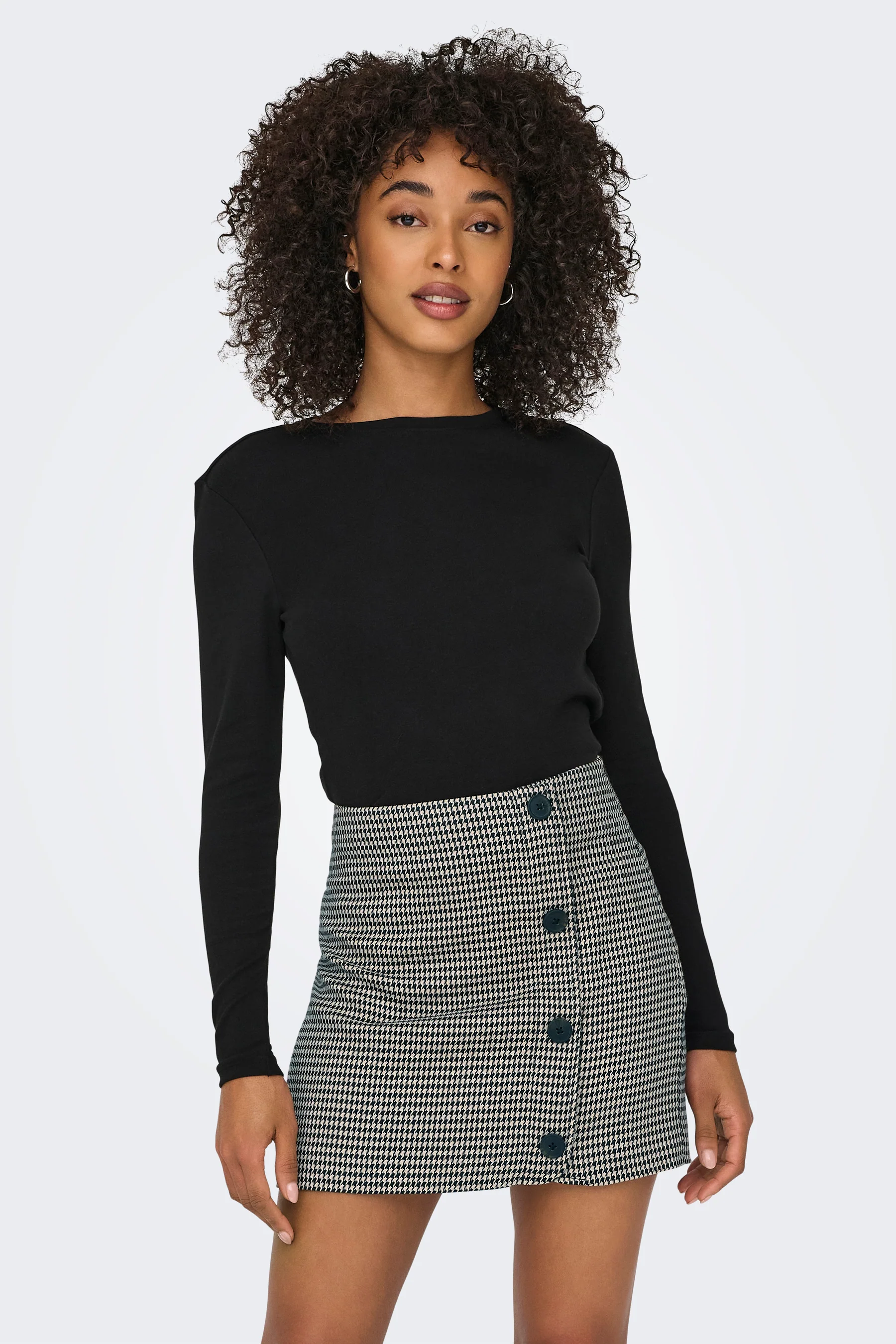 T-shirt met lange mouwen - zwart