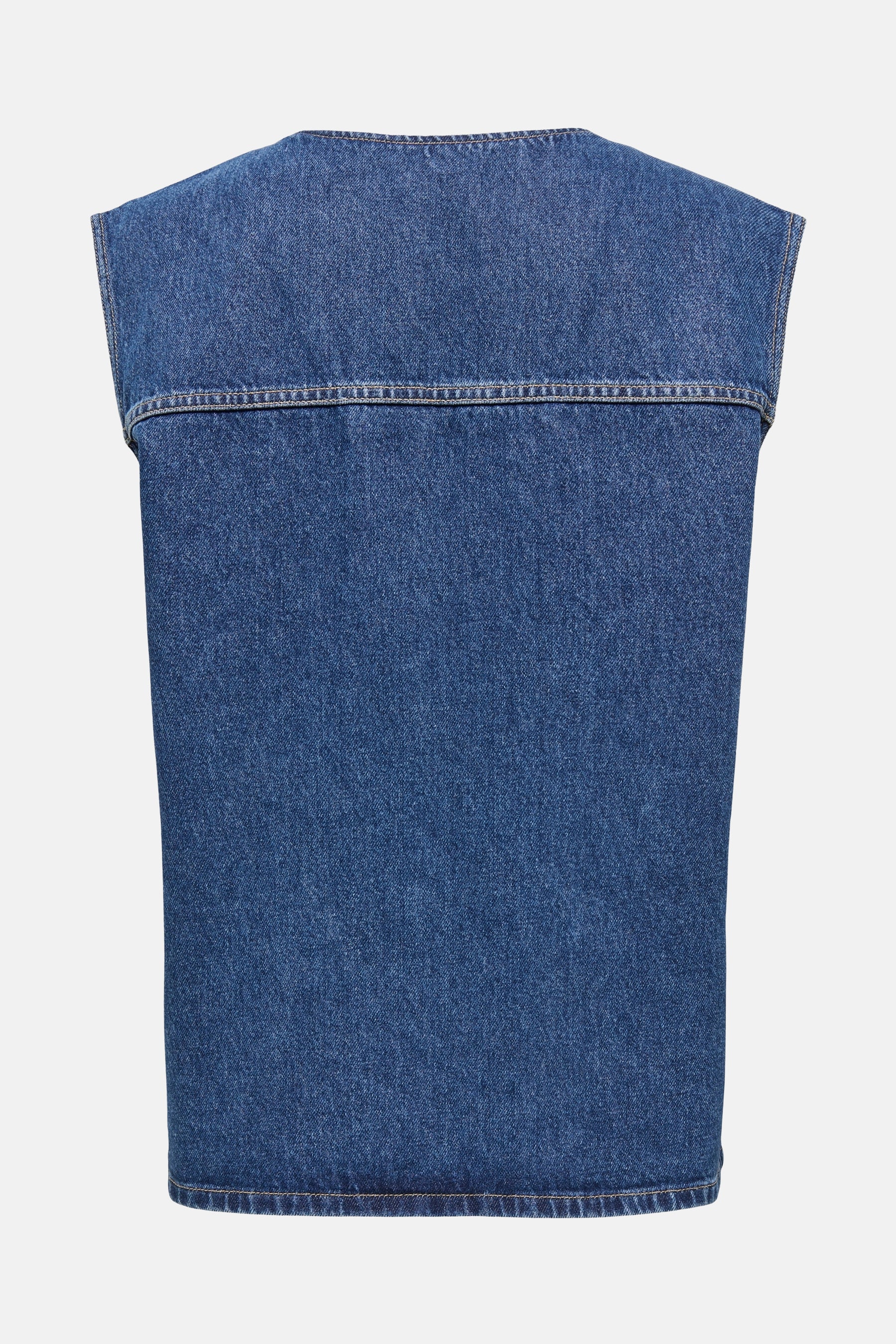 Top - mid blue denim - Image 2
