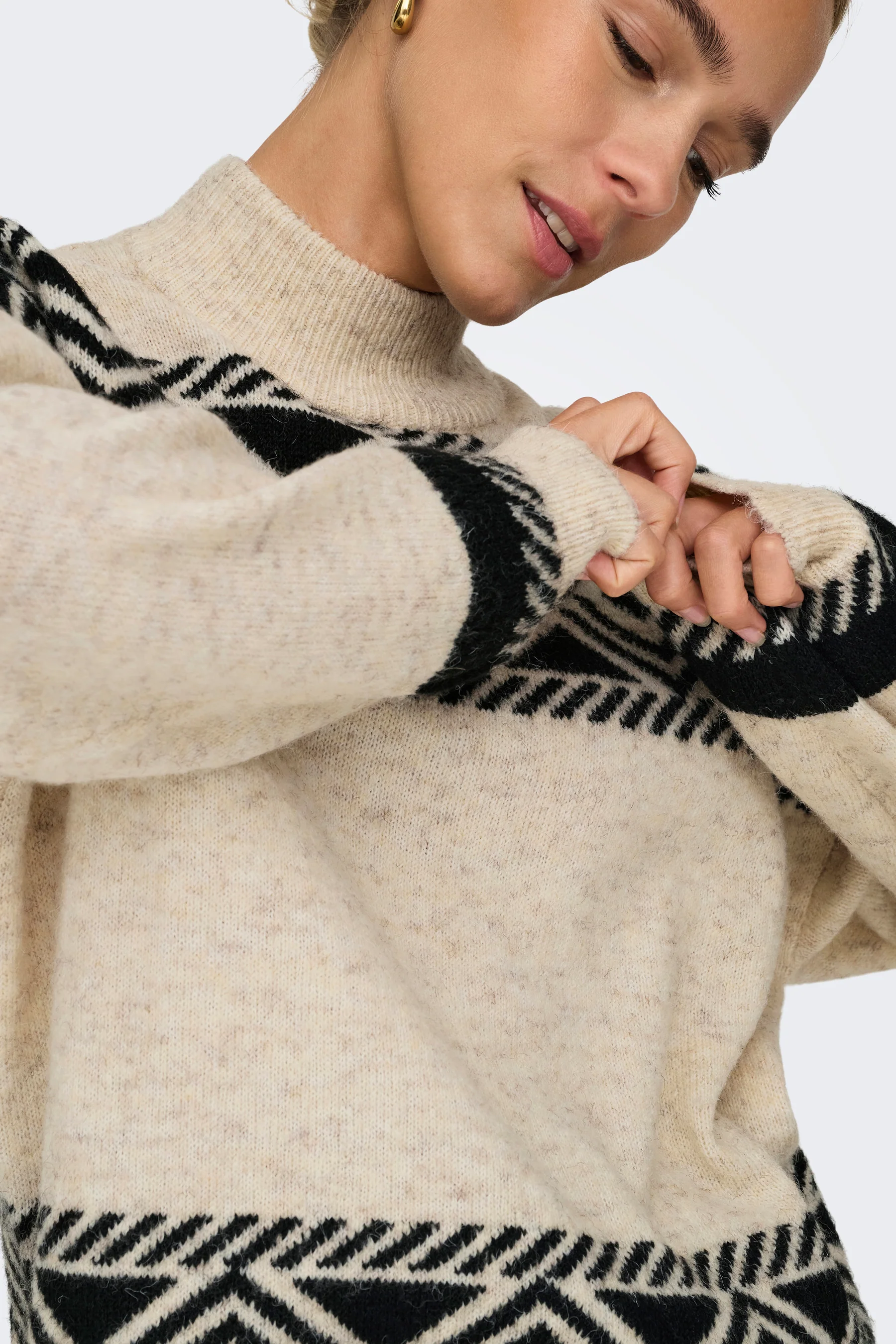 Pull met rolkraag - ecru - Image 3