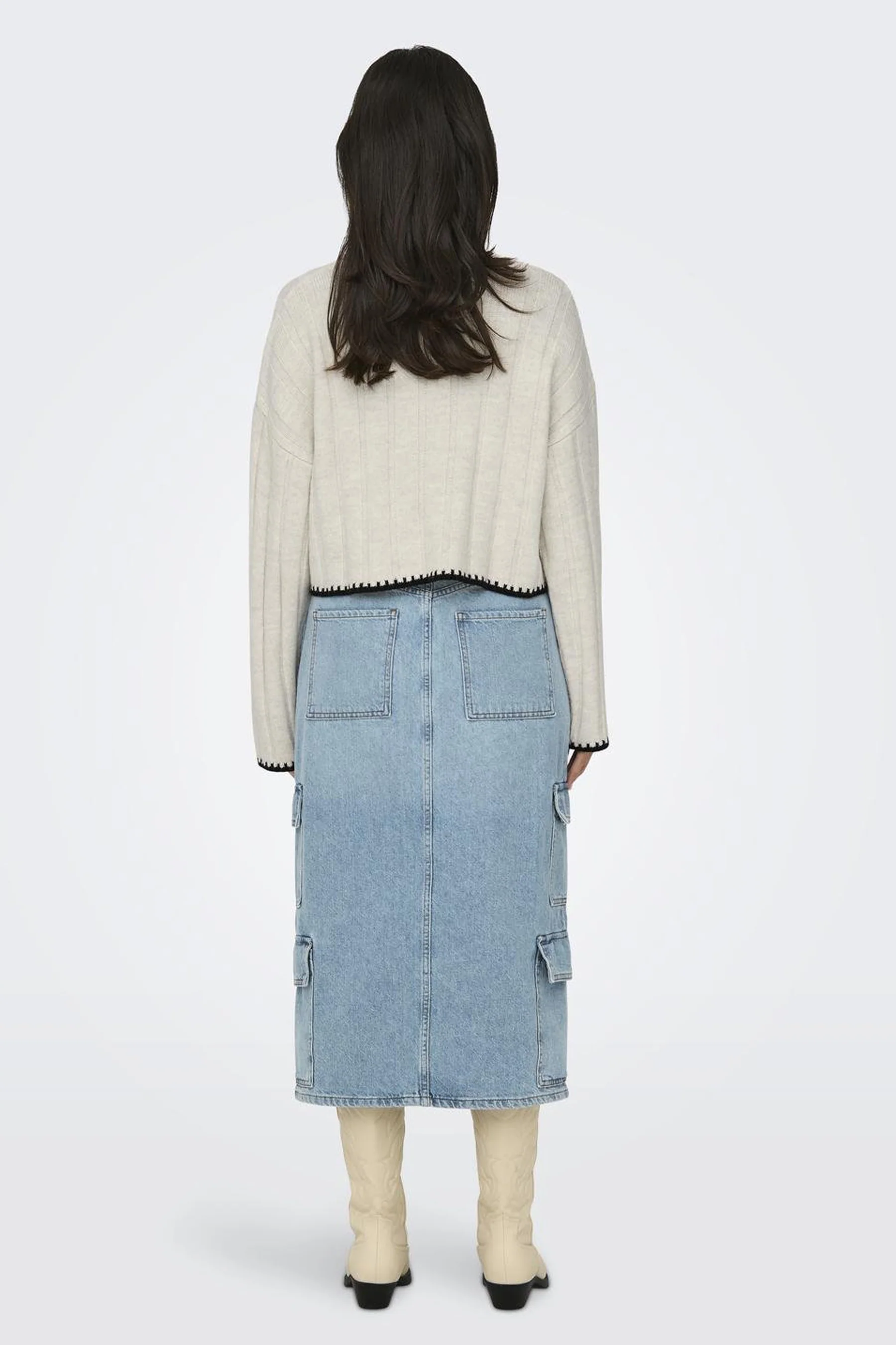 Pull met rolkraag - ecru - Image 3