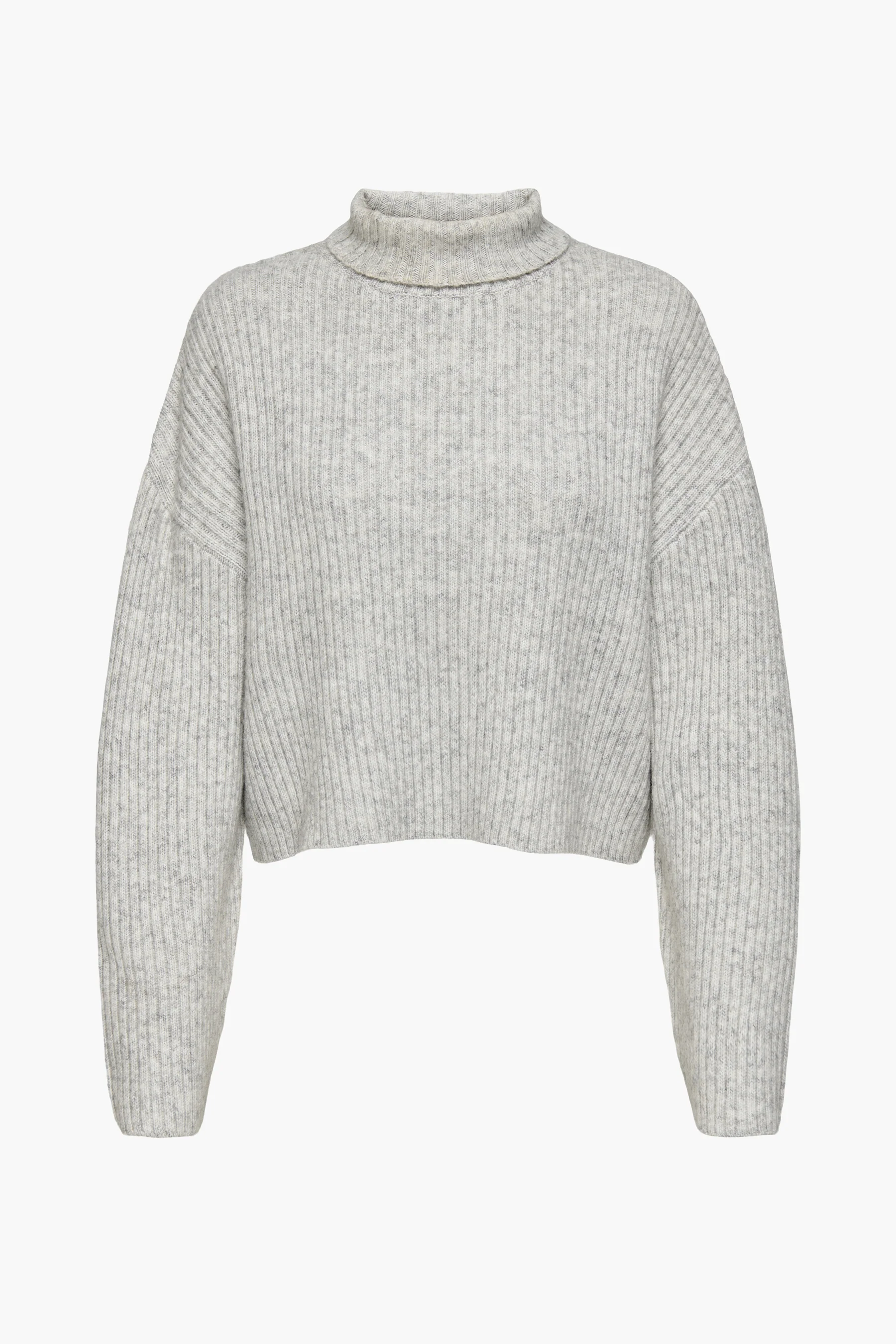 Pull met rolkraag - grijs - Image 6