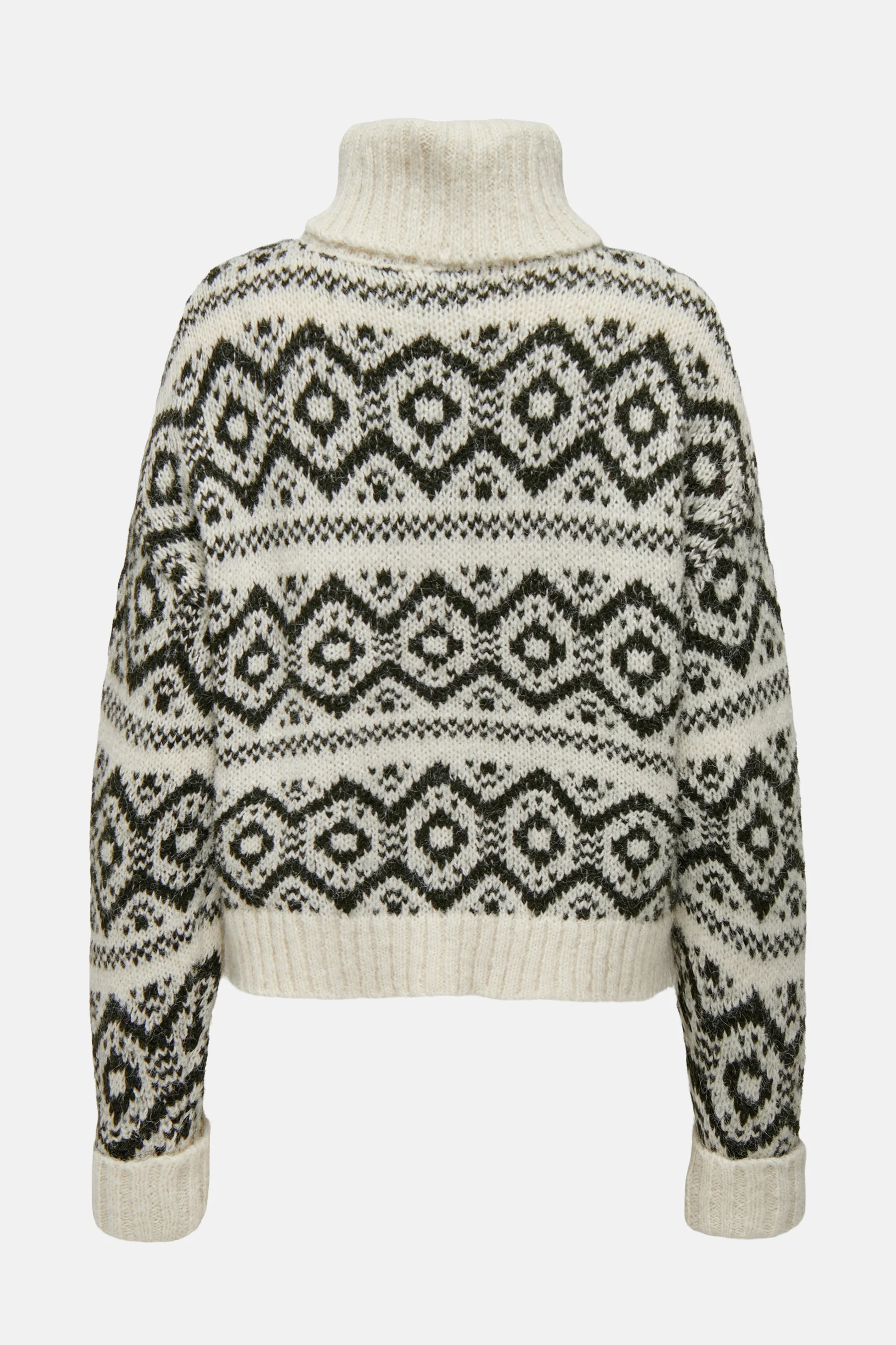 Pull met rolkraag - Groen - Image 5
