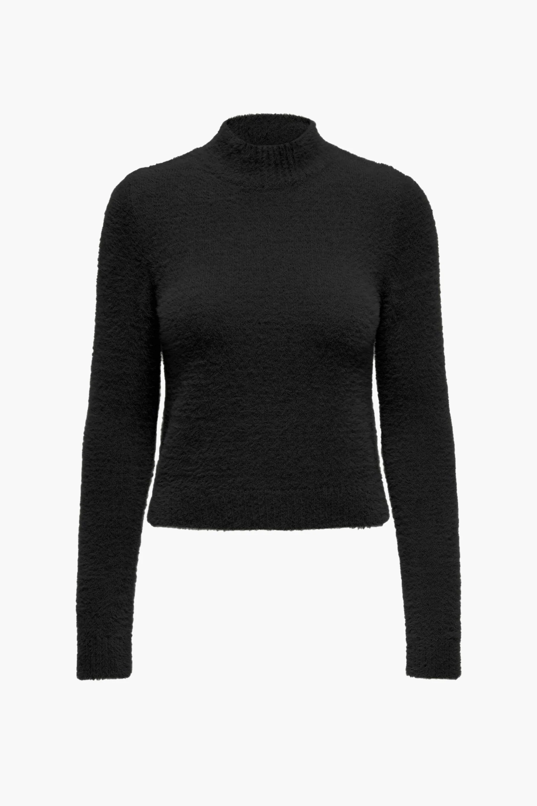 Pull met rolkraag - zwart