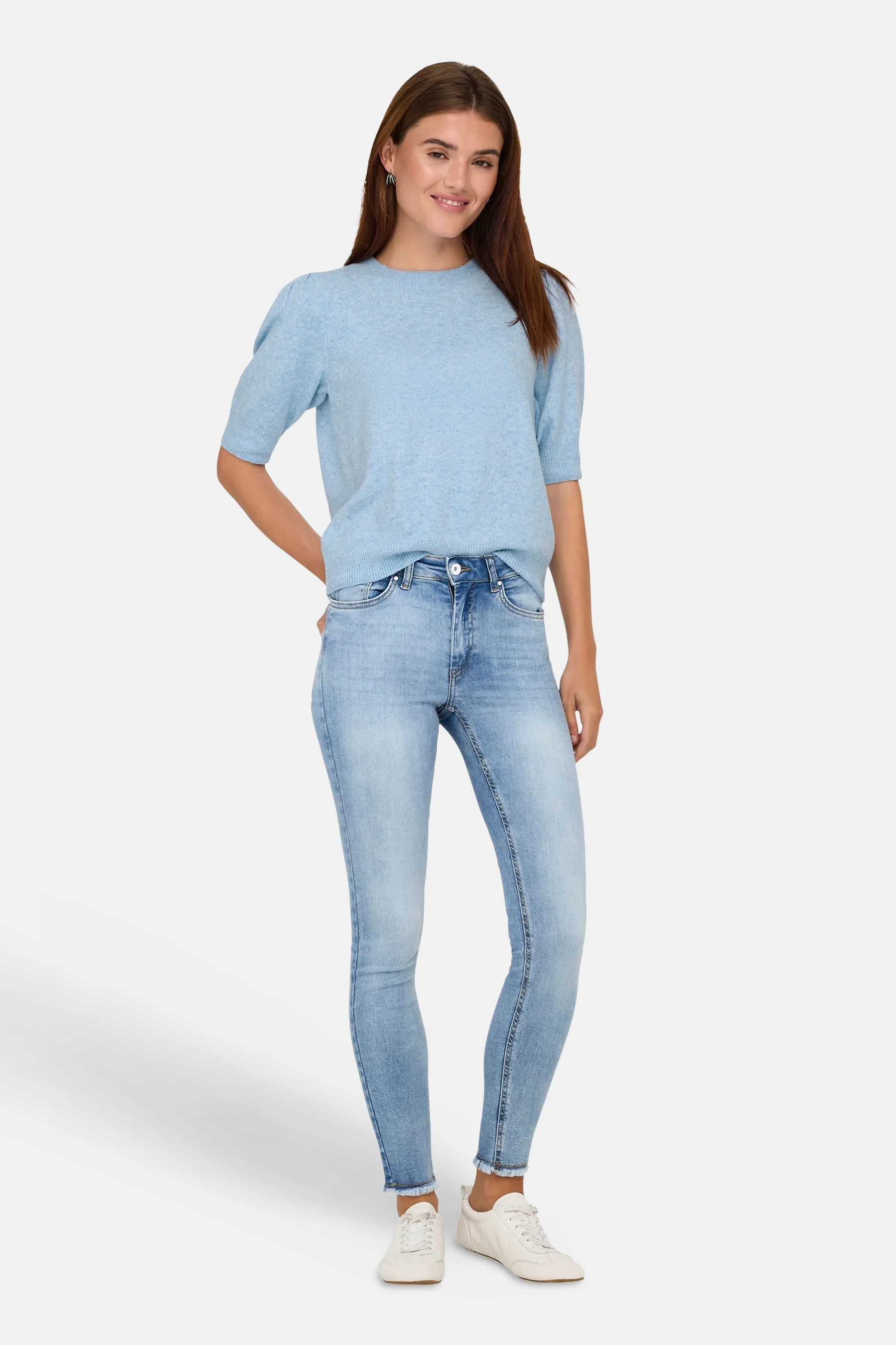 Pull met ronde hals - Lichtblauw - Image 2