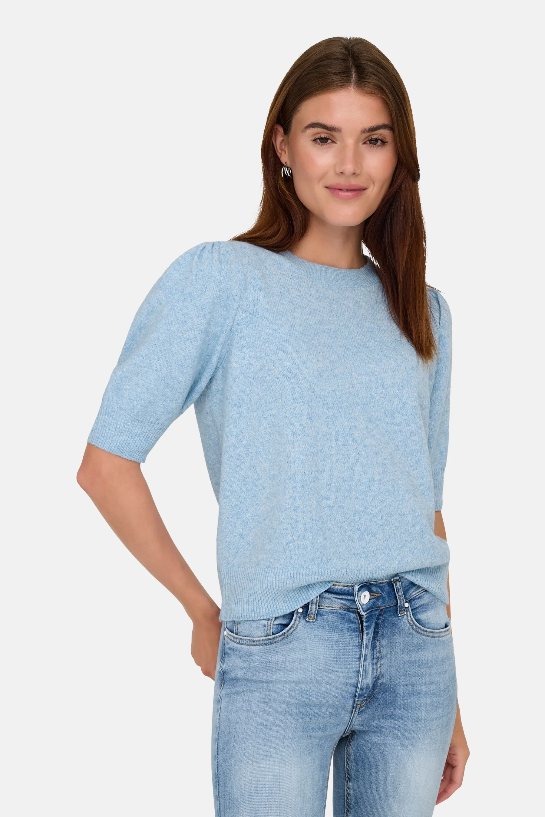Pull met ronde hals - Lichtblauw - Image 4