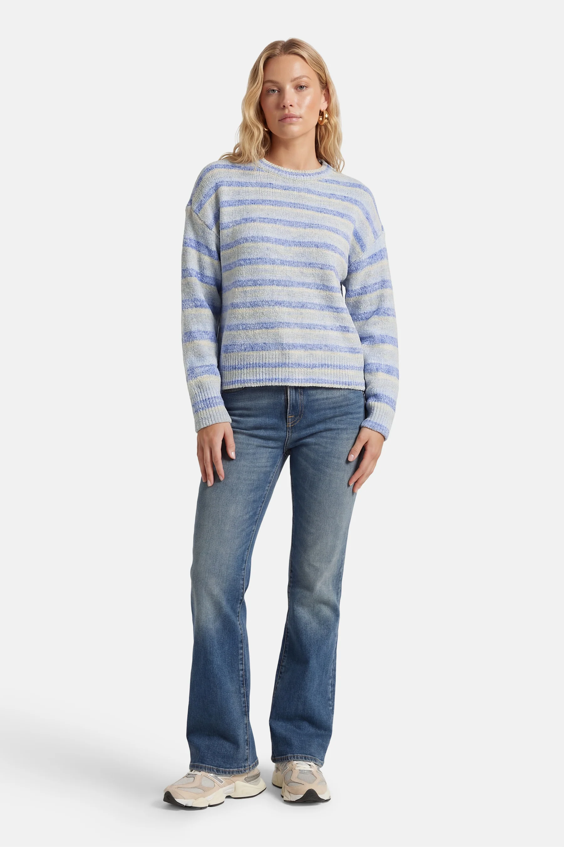 Pull met ronde hals - blauw - Image 3