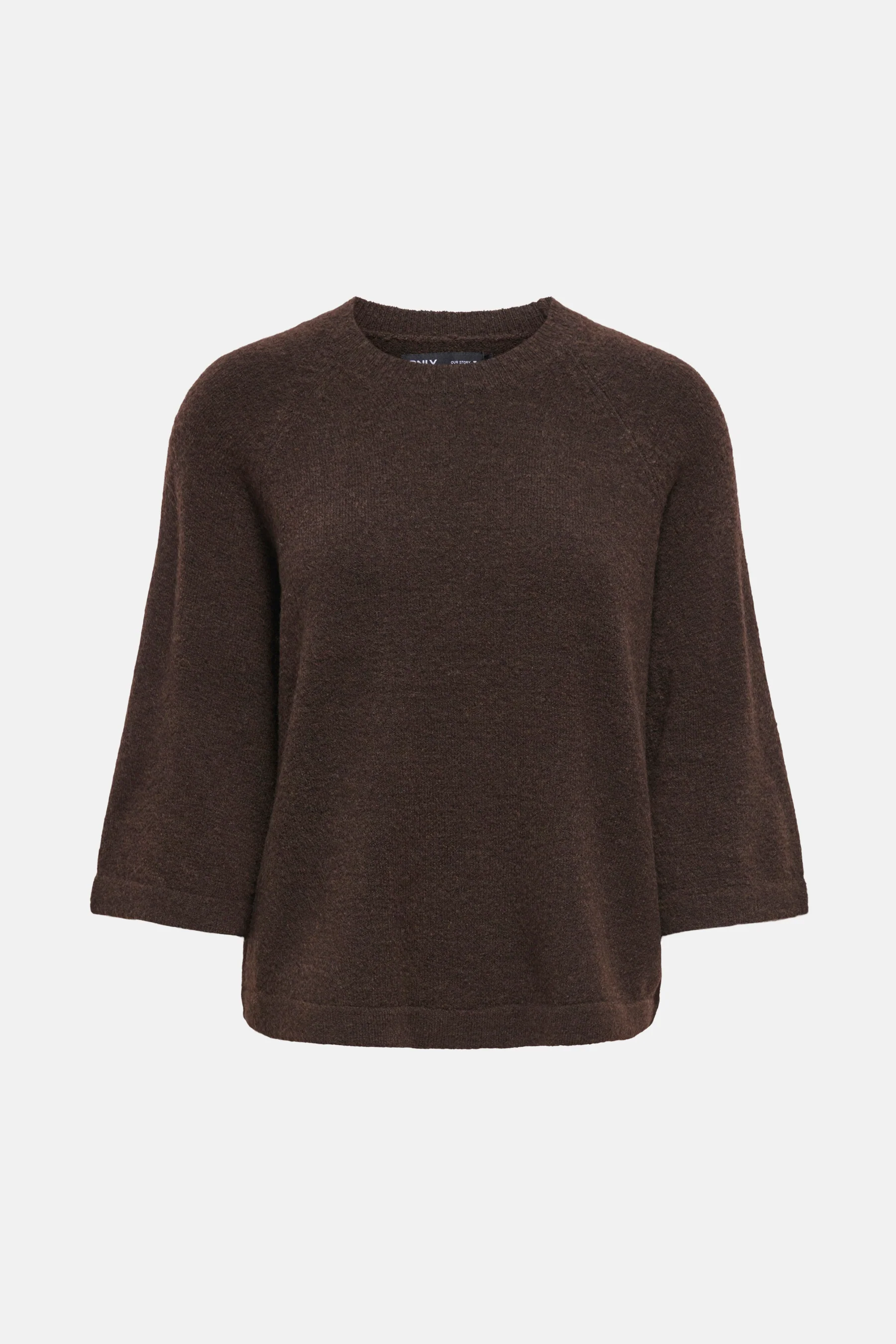 Pull met ronde hals - bruin - Image 3