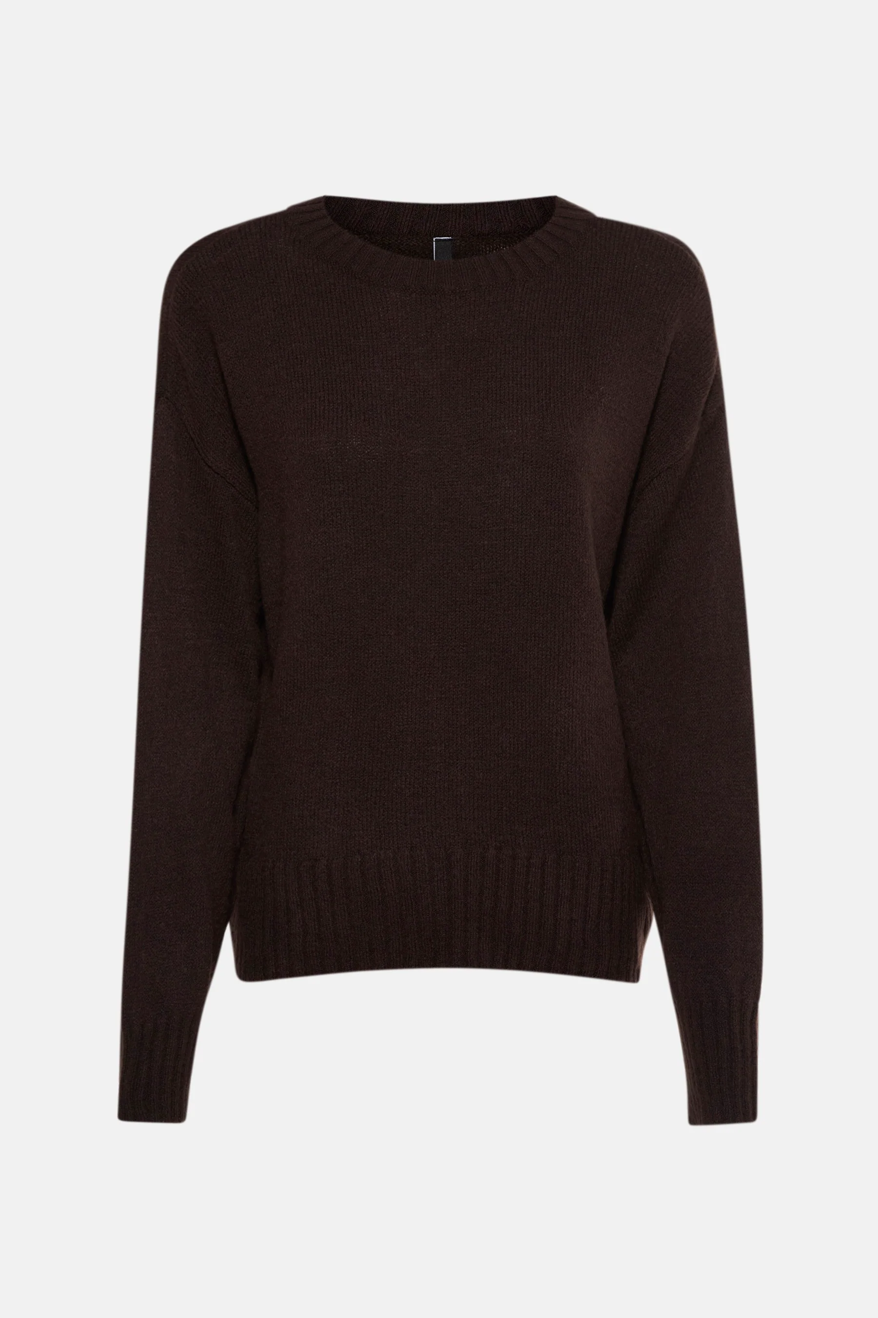 Pull met ronde hals - bruin