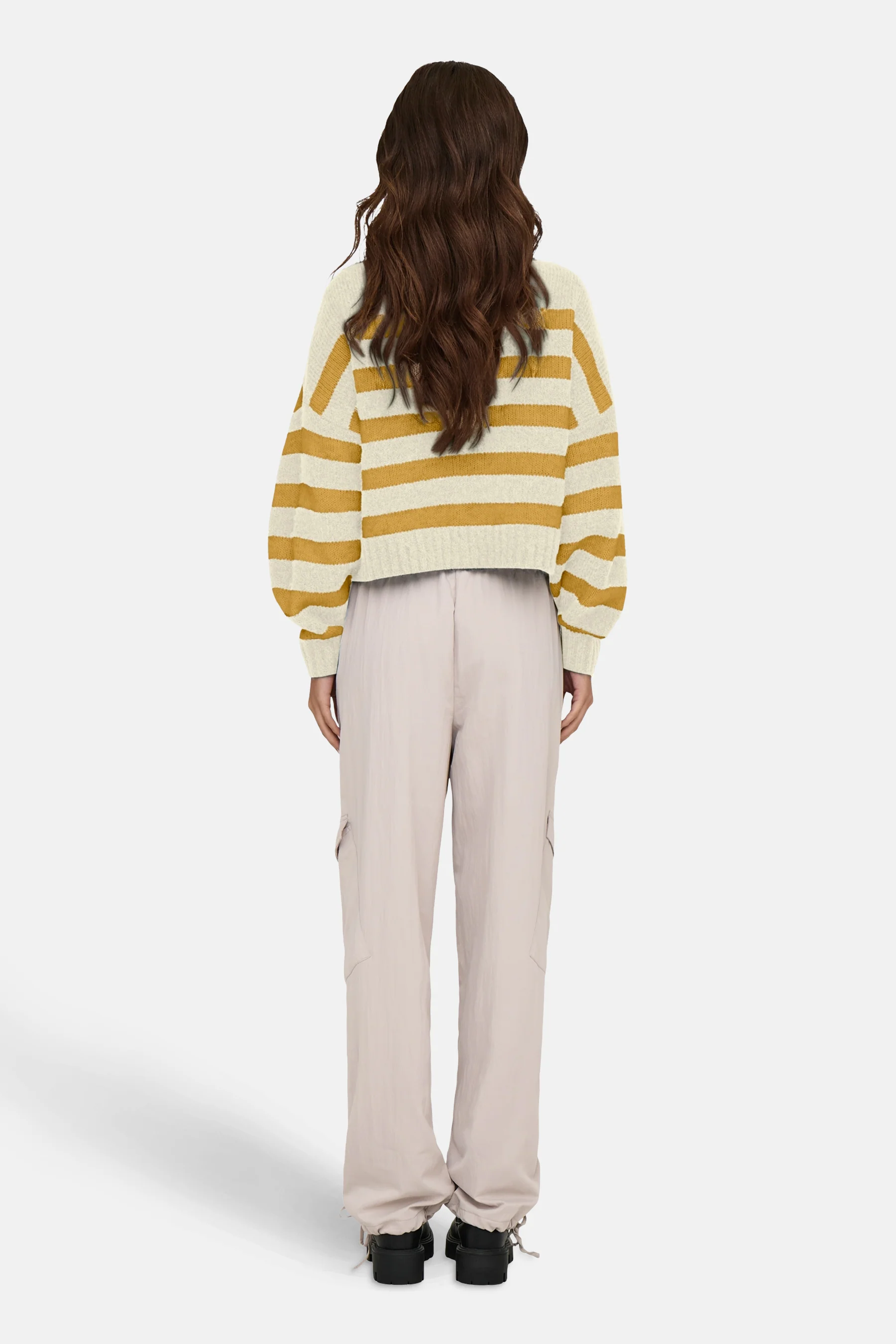 Pull met ronde hals - ecru - Image 2