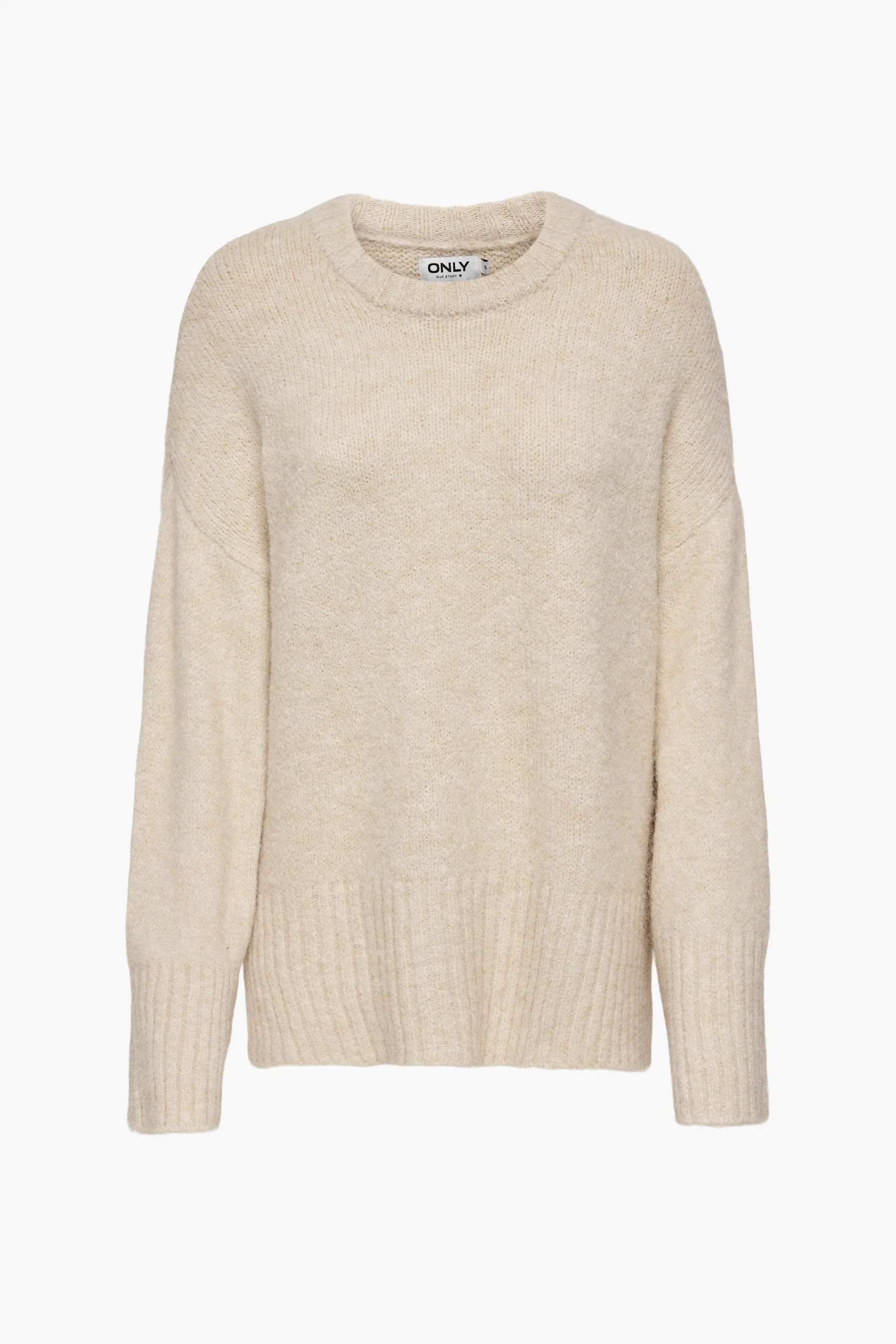 Pull met ronde hals - ecru - Image 6