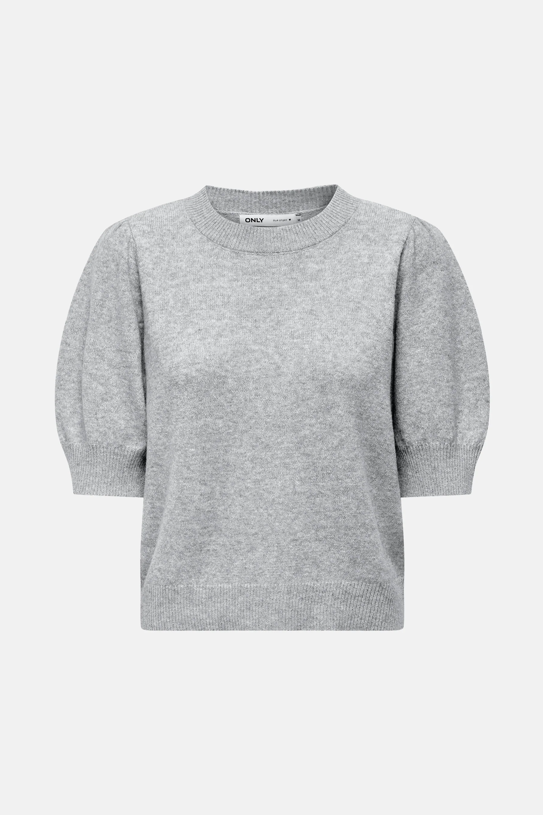 Pull met ronde hals - grijs - Image 6
