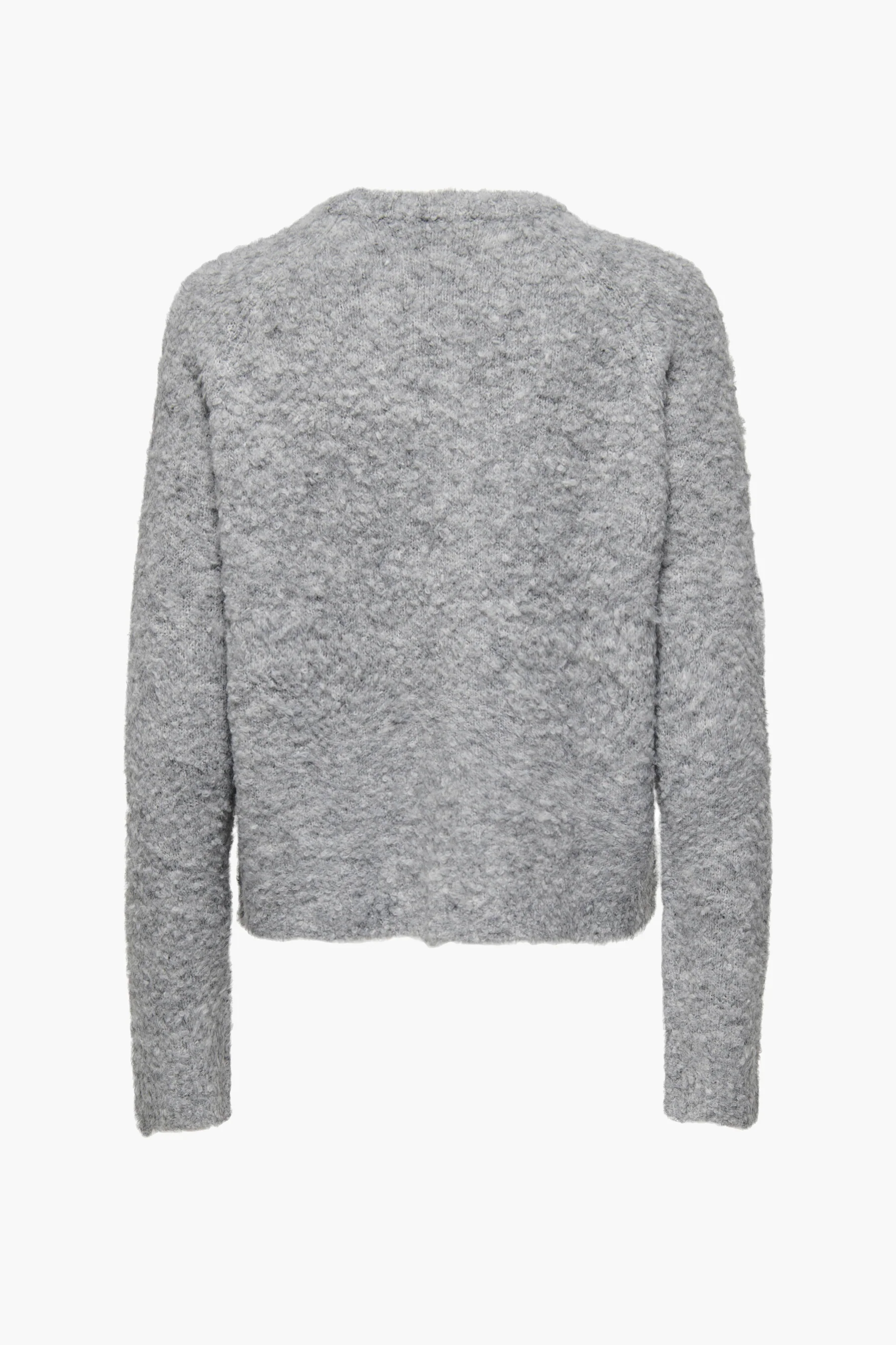 Pull met ronde hals - grijs - Image 4