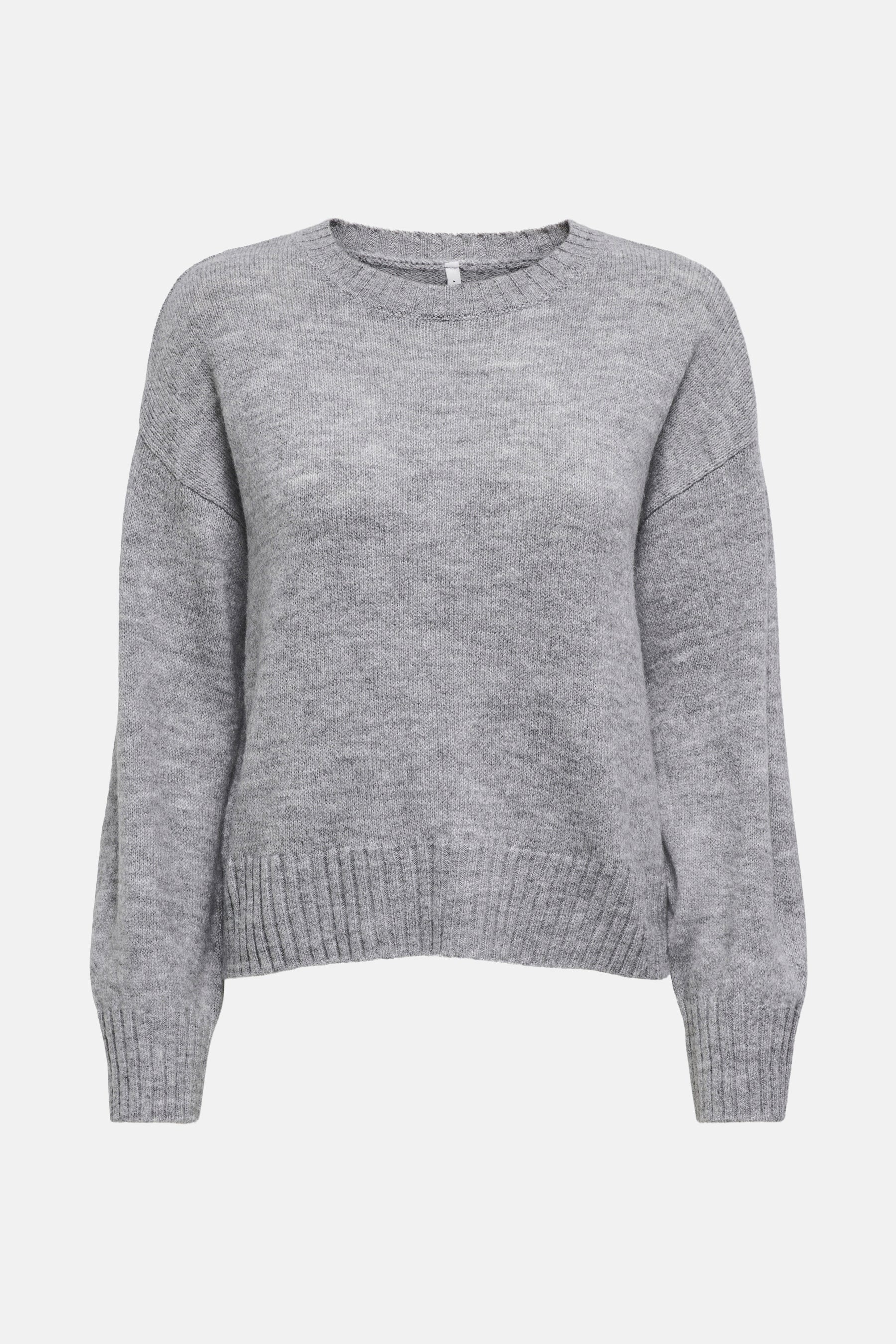 Pull met ronde hals - grijs - Image 8