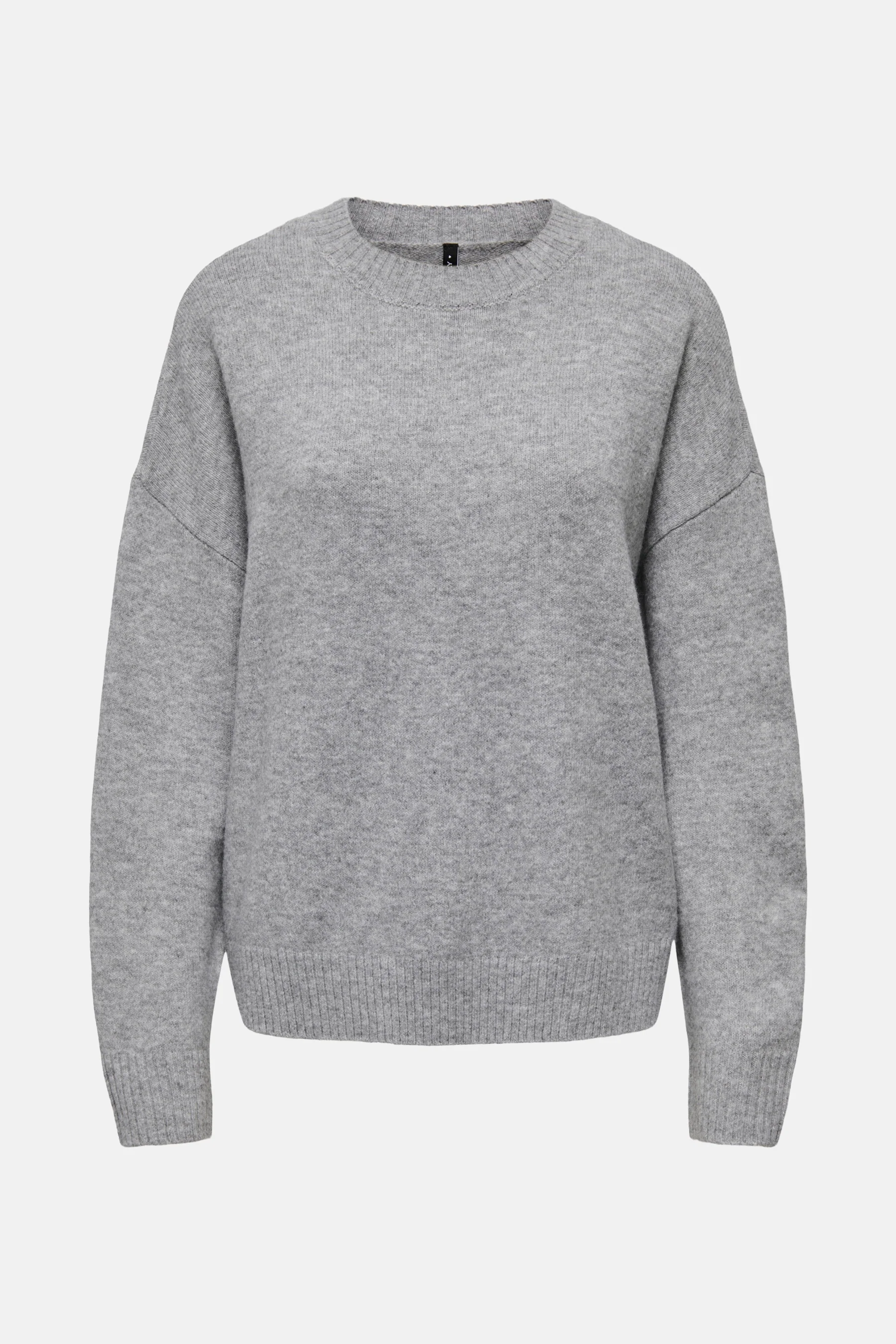 Pull met ronde hals - grijs