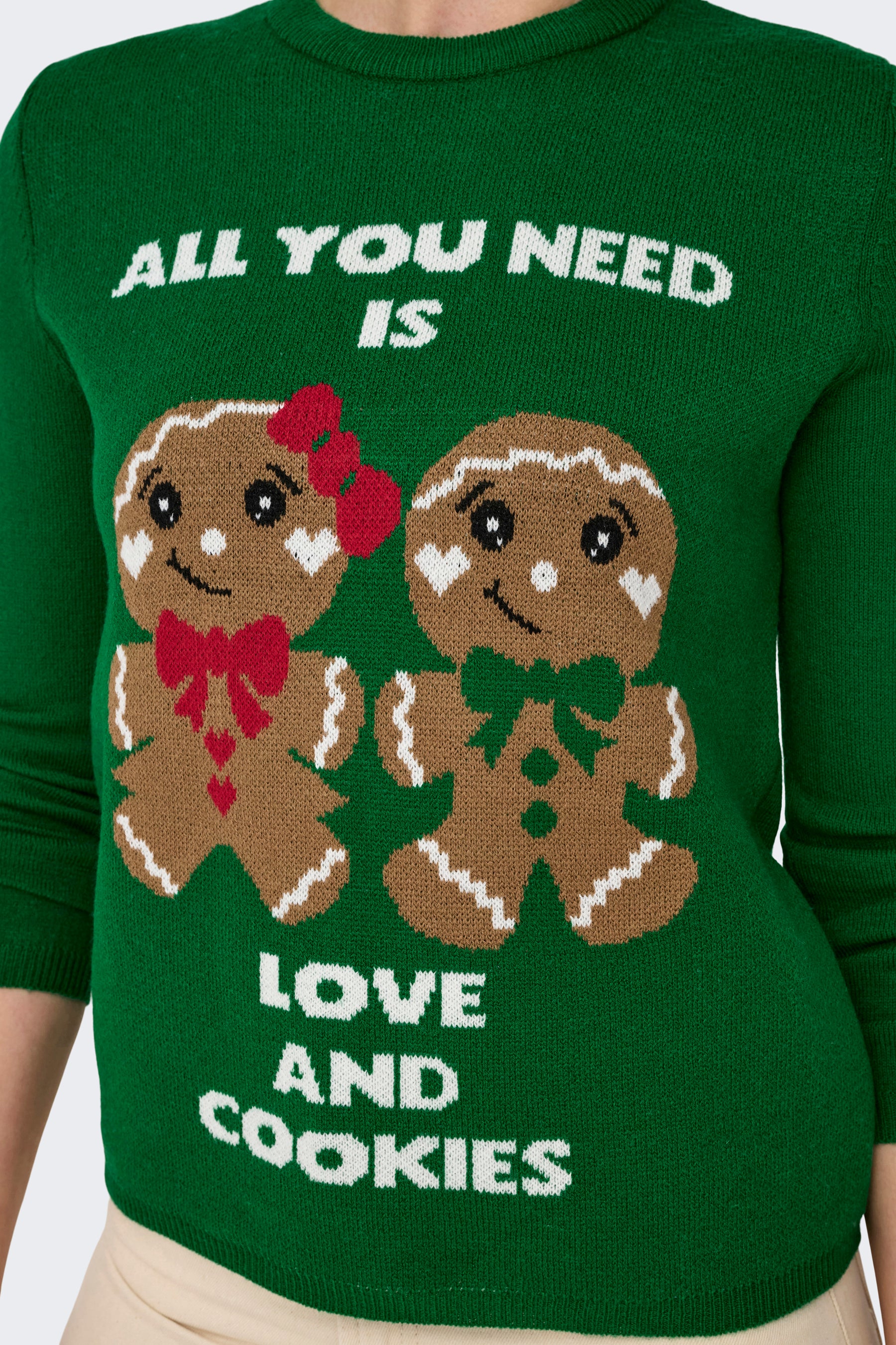Pull met ronde hals - groen - Image 5