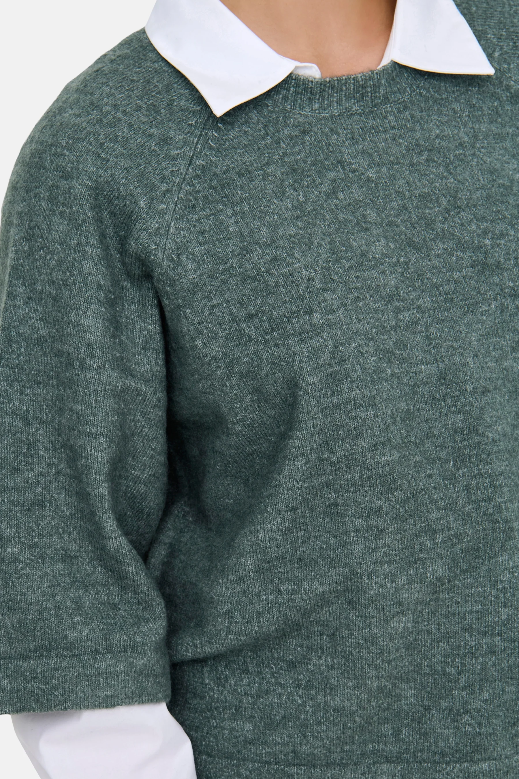 Pull met ronde hals - groen - Image 5