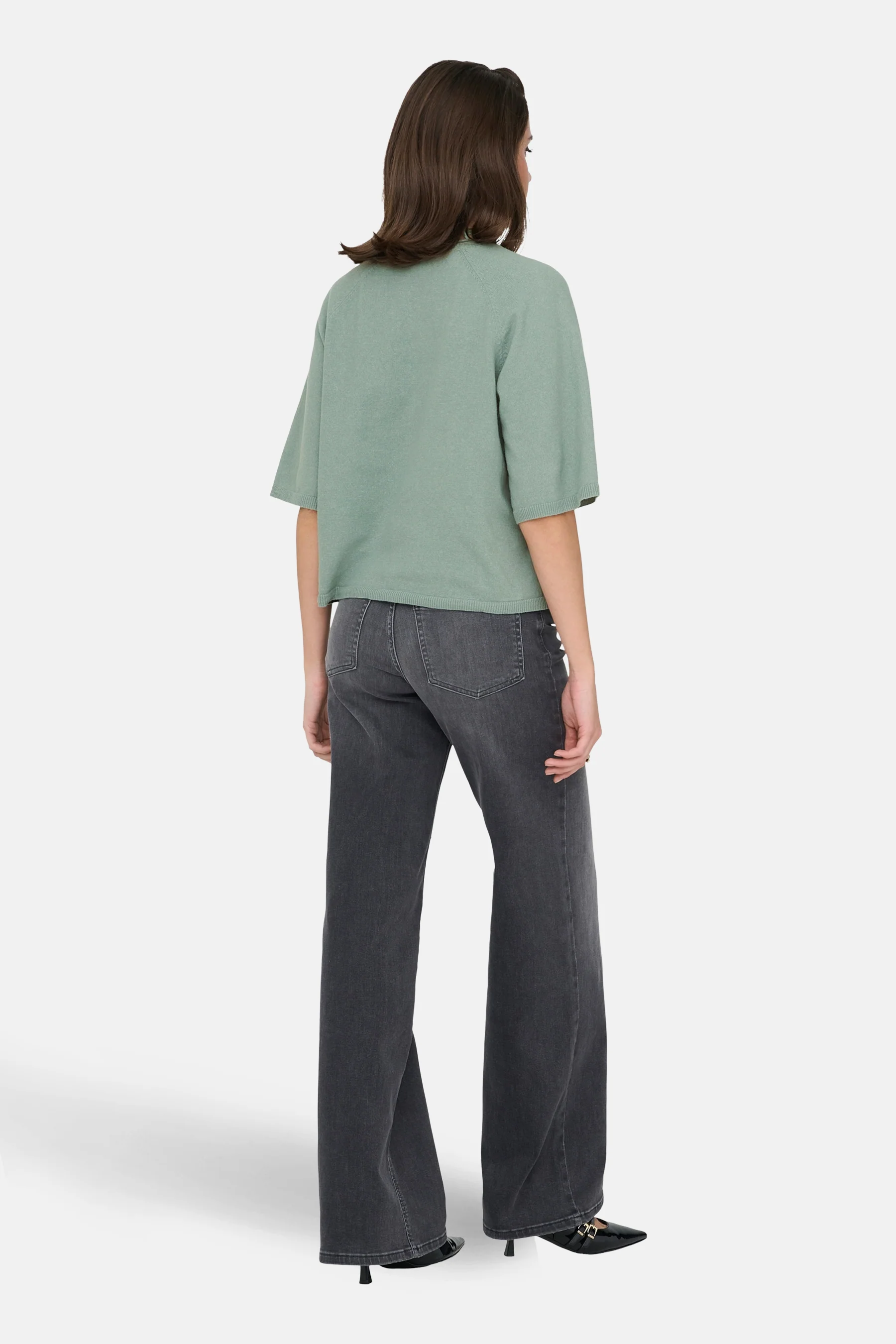 Pull met ronde hals - groen - Image 3