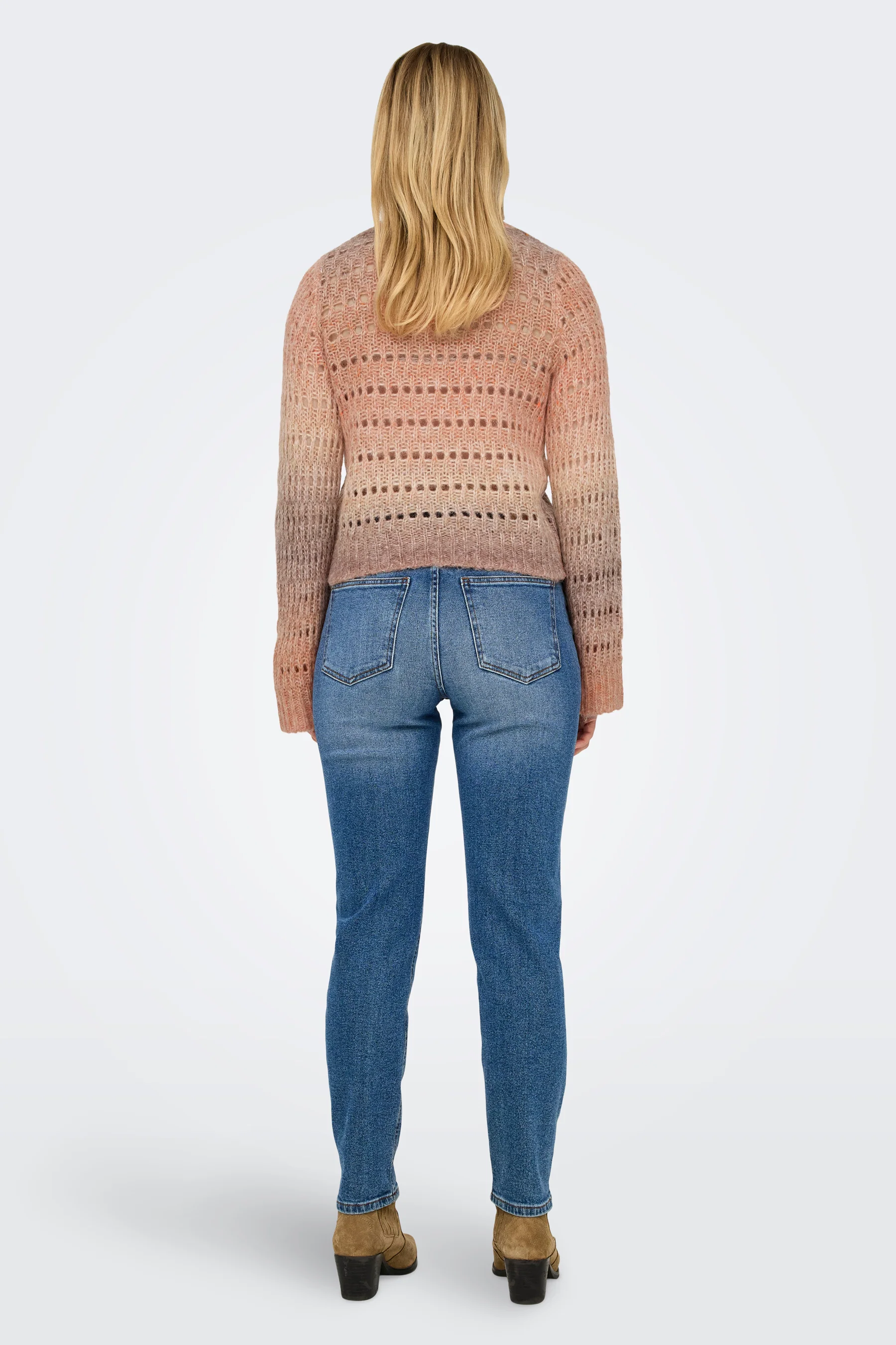 Pull met ronde hals - oranje - Image 2