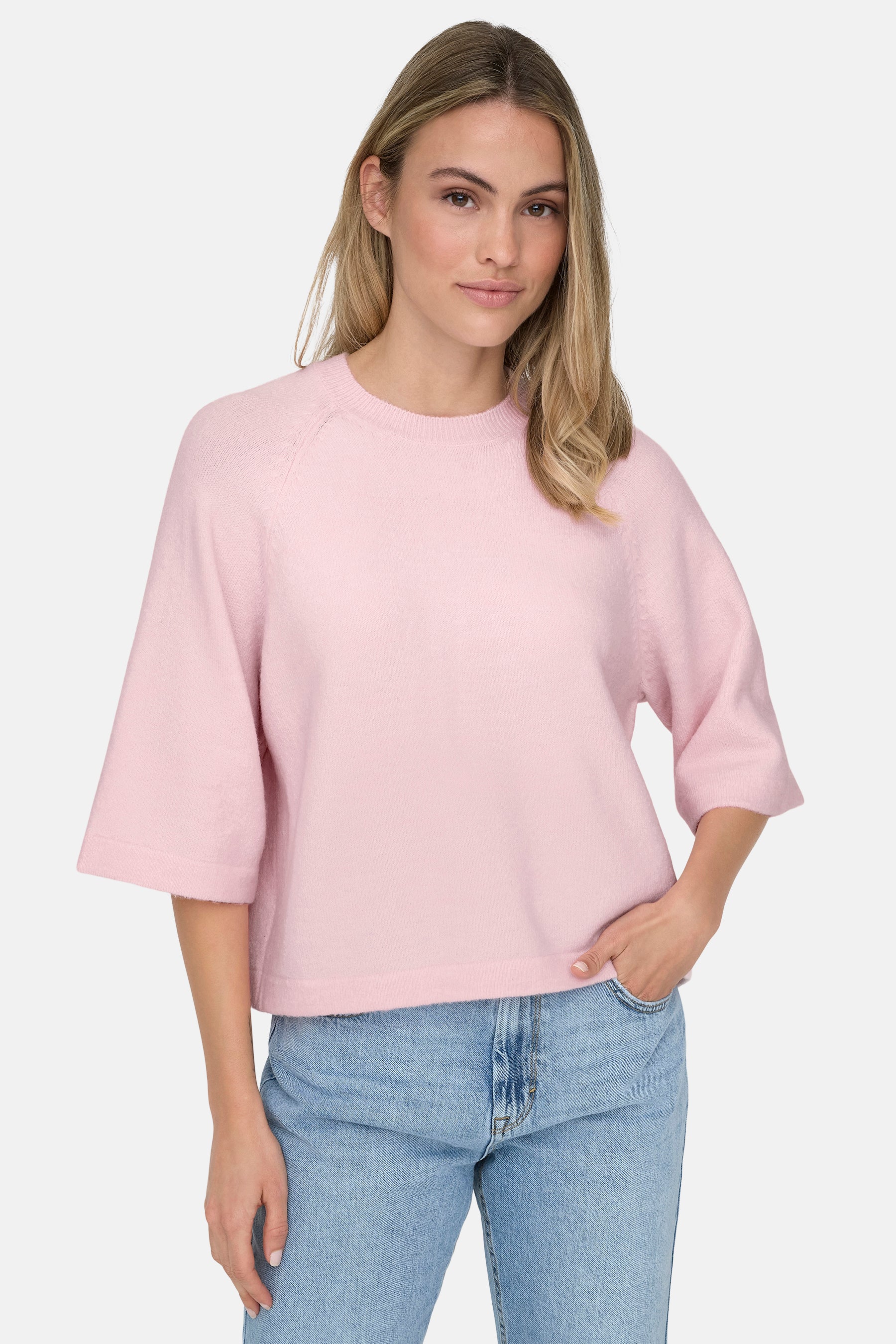 Pull met ronde hals - roze - Image 5