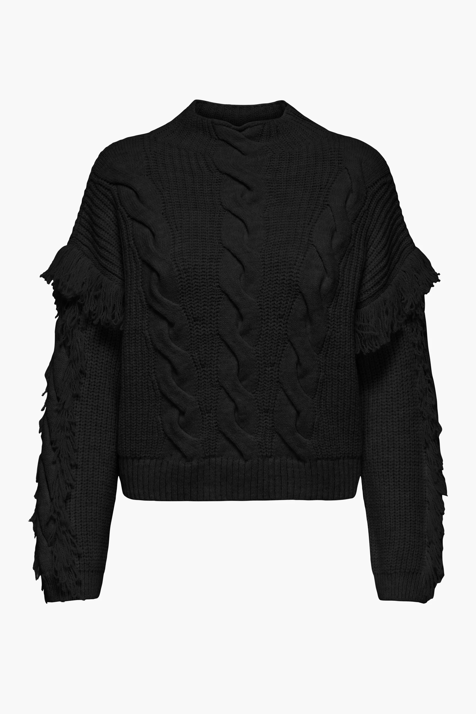 Pull met ronde hals - zwart - Image 3