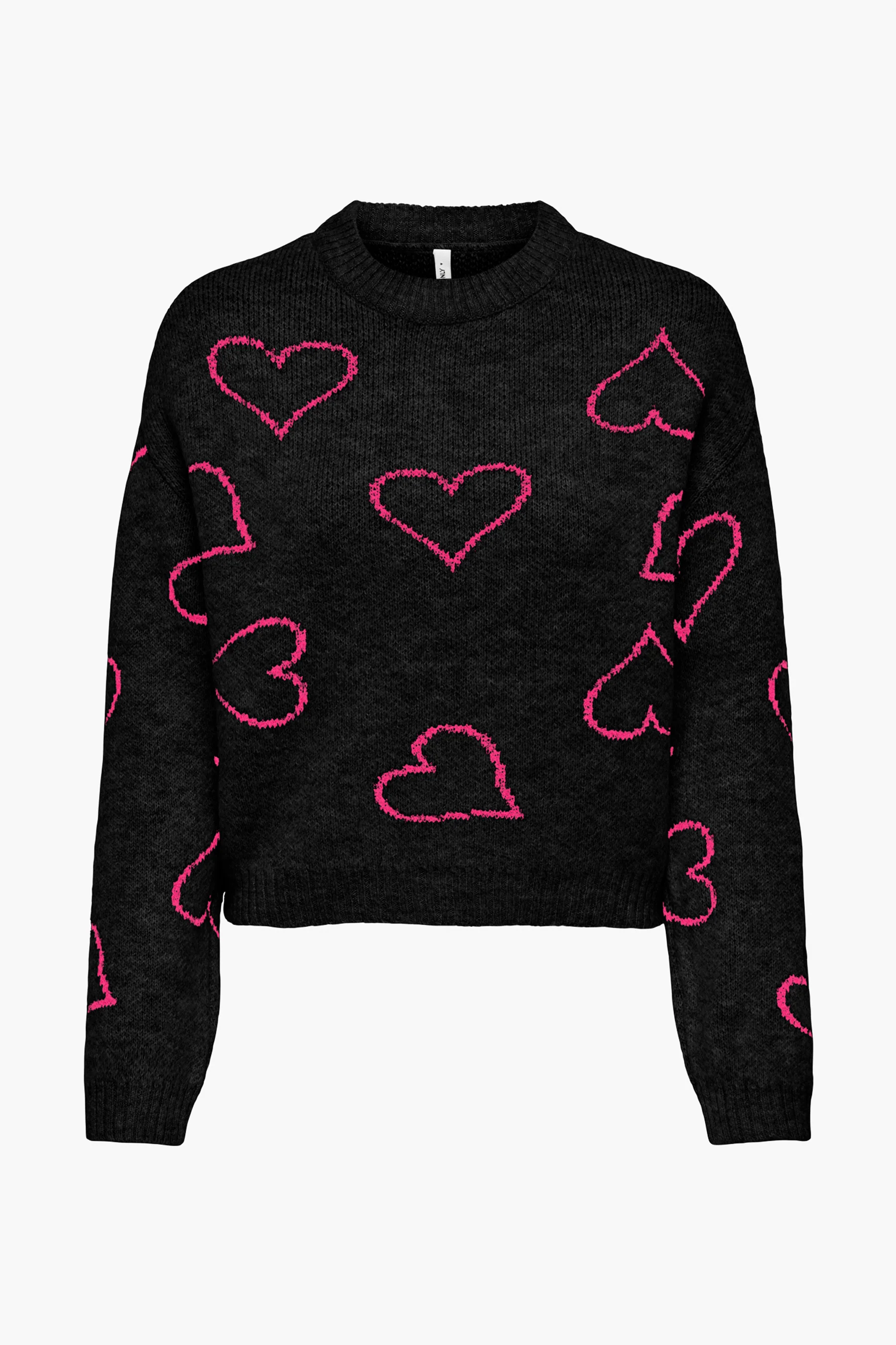 Pull met ronde hals - zwart - Image 3