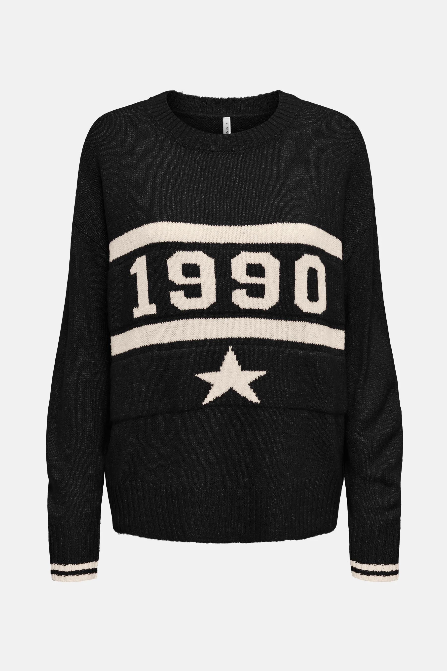 Pull met ronde hals - zwart - Image 6