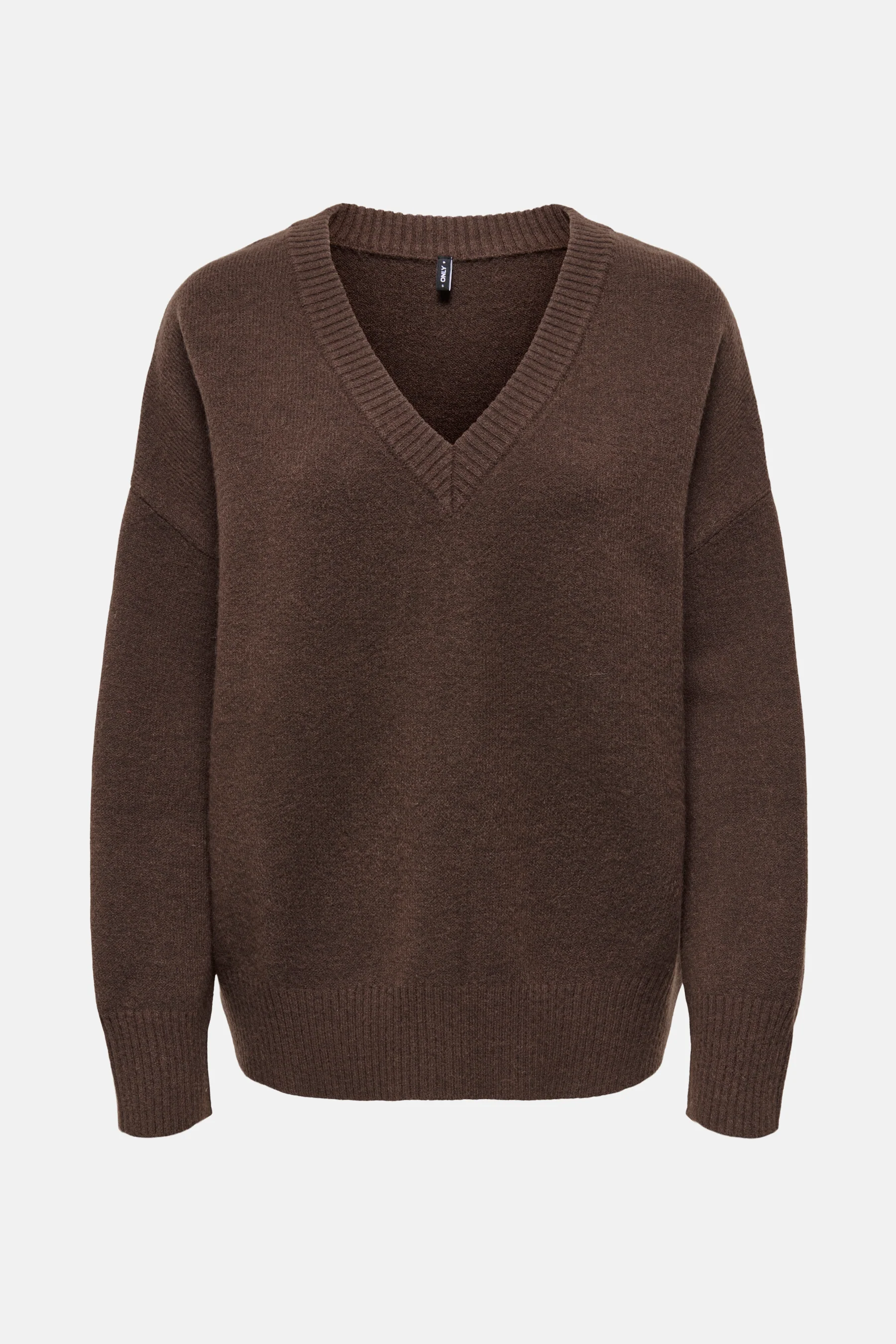 Pull met V-hals - bruin - Image 6
