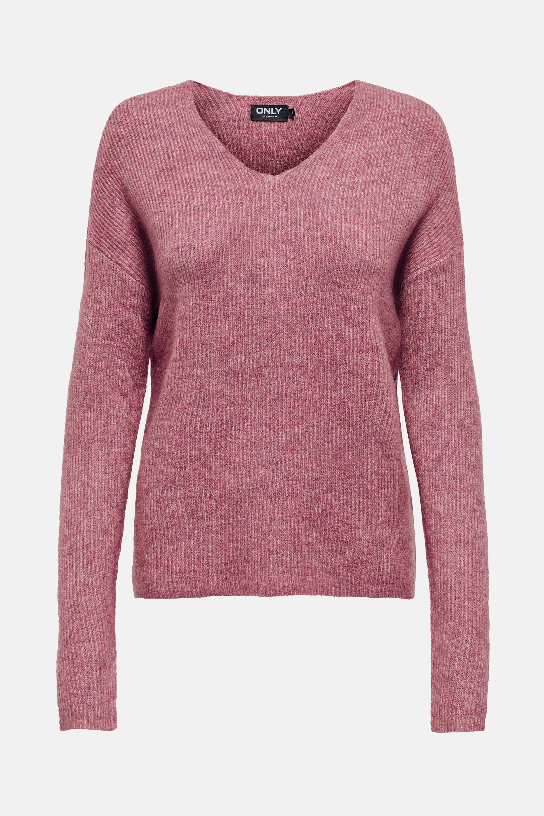 Pull met V-hals - roze - Image 3