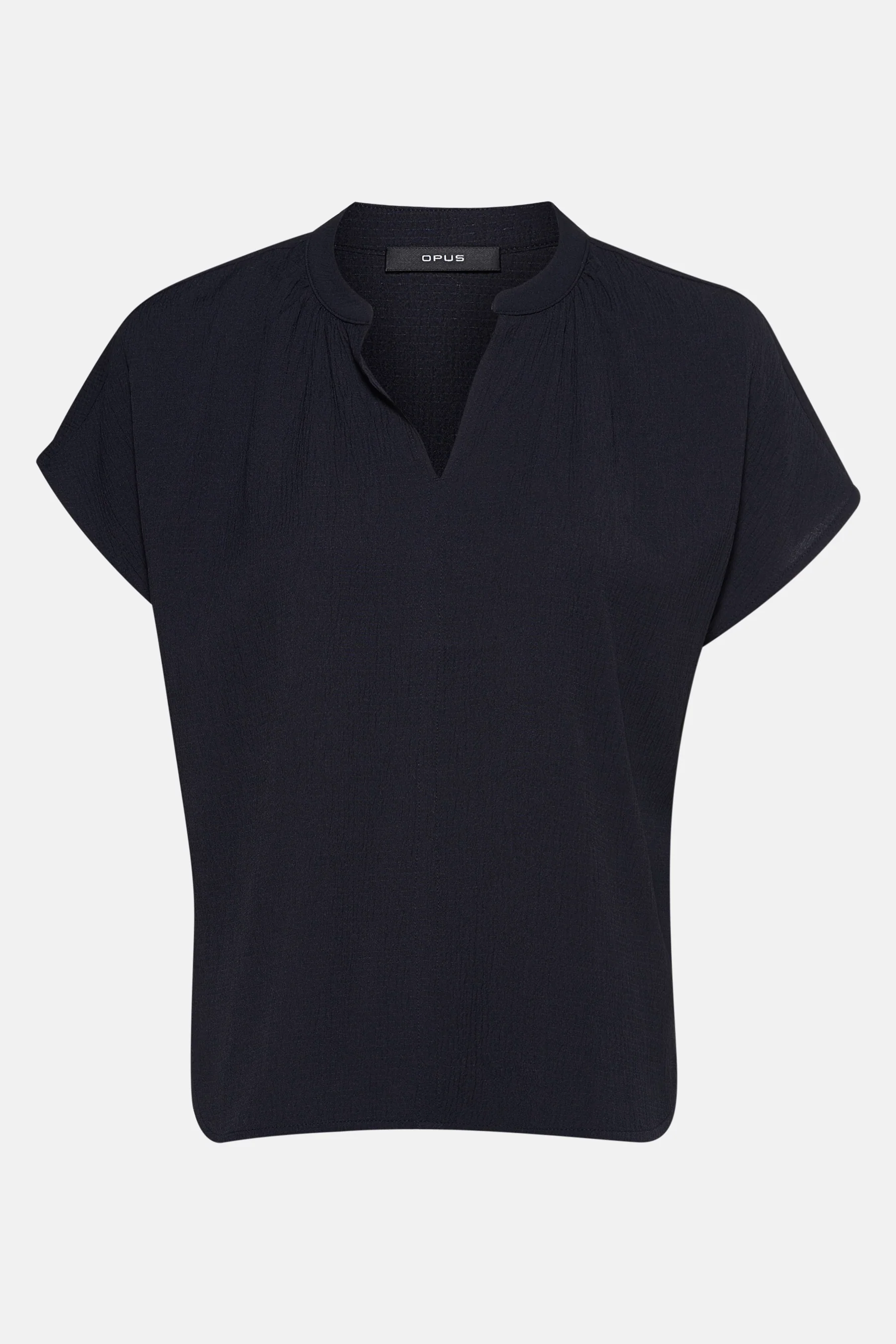 Blouse met korte mouwen - Donkerblauw - Image 5