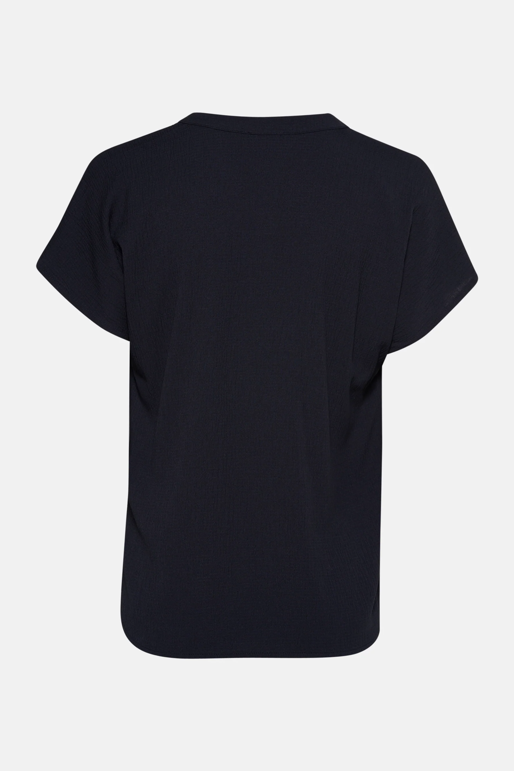 Blouse met korte mouwen - Donkerblauw - Image 6