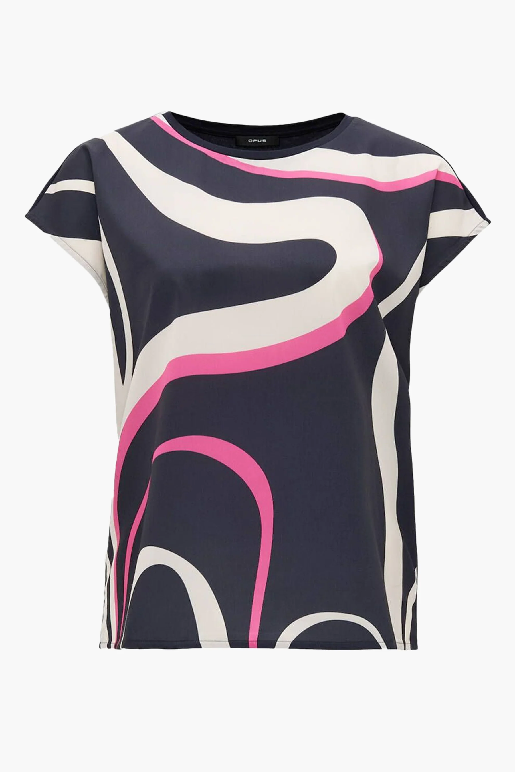 Blouse met korte mouwen - blauw - Image 4