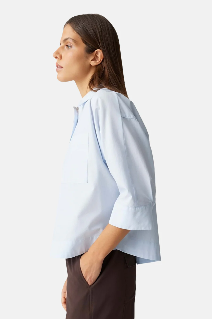 Blouse met korte mouwen - blauw - Image 4