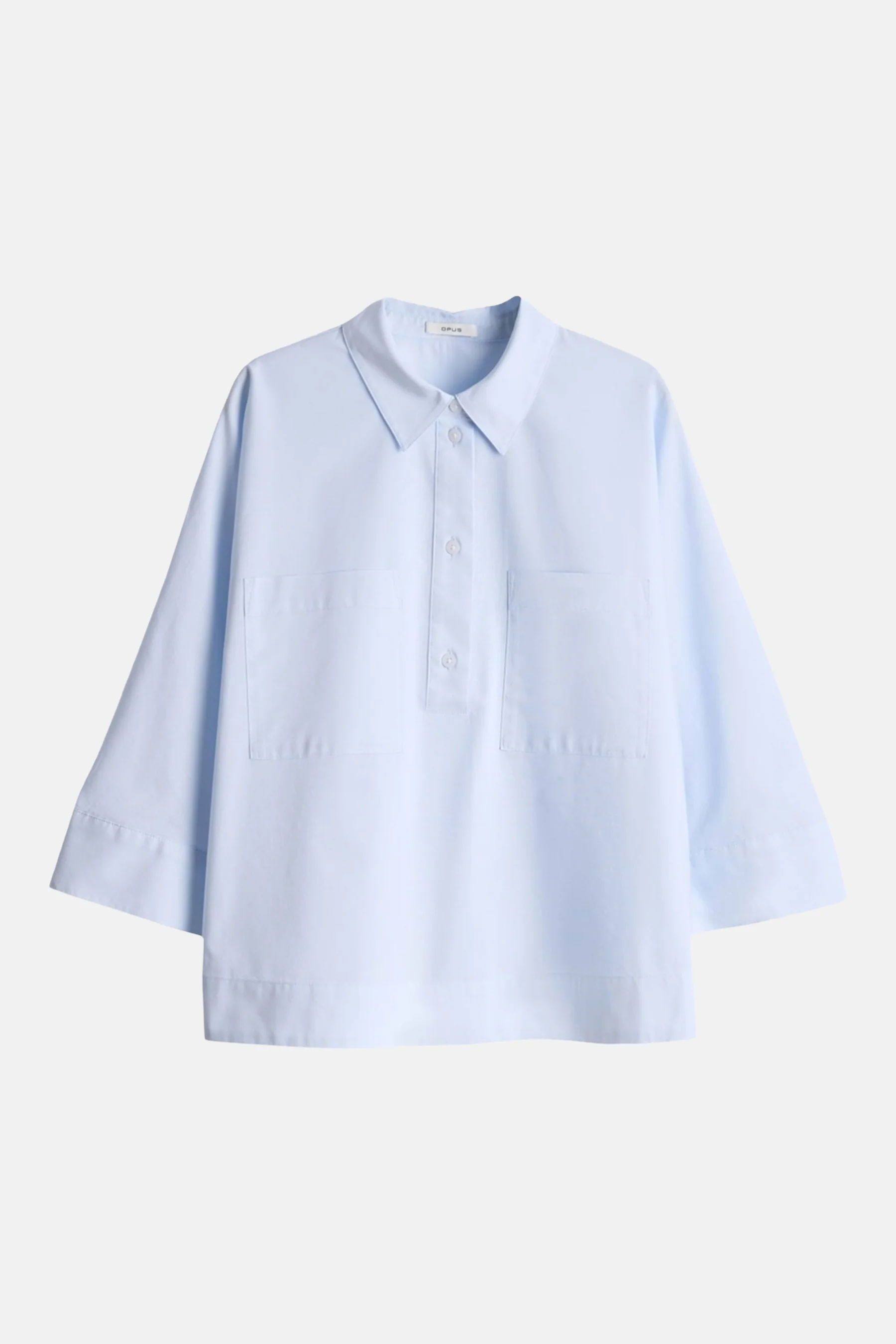 Blouse met korte mouwen - blauw - Image 5