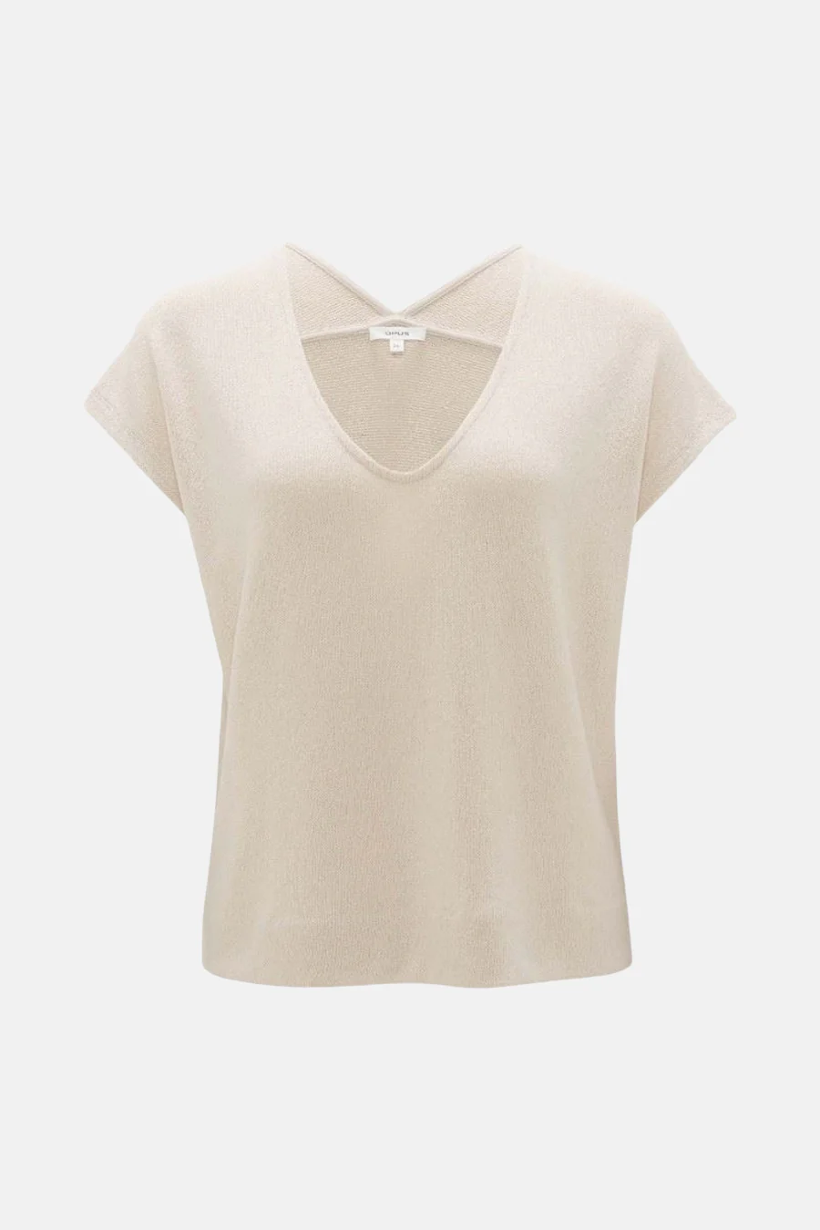 Blouse met korte mouwen - ecru - Image 5