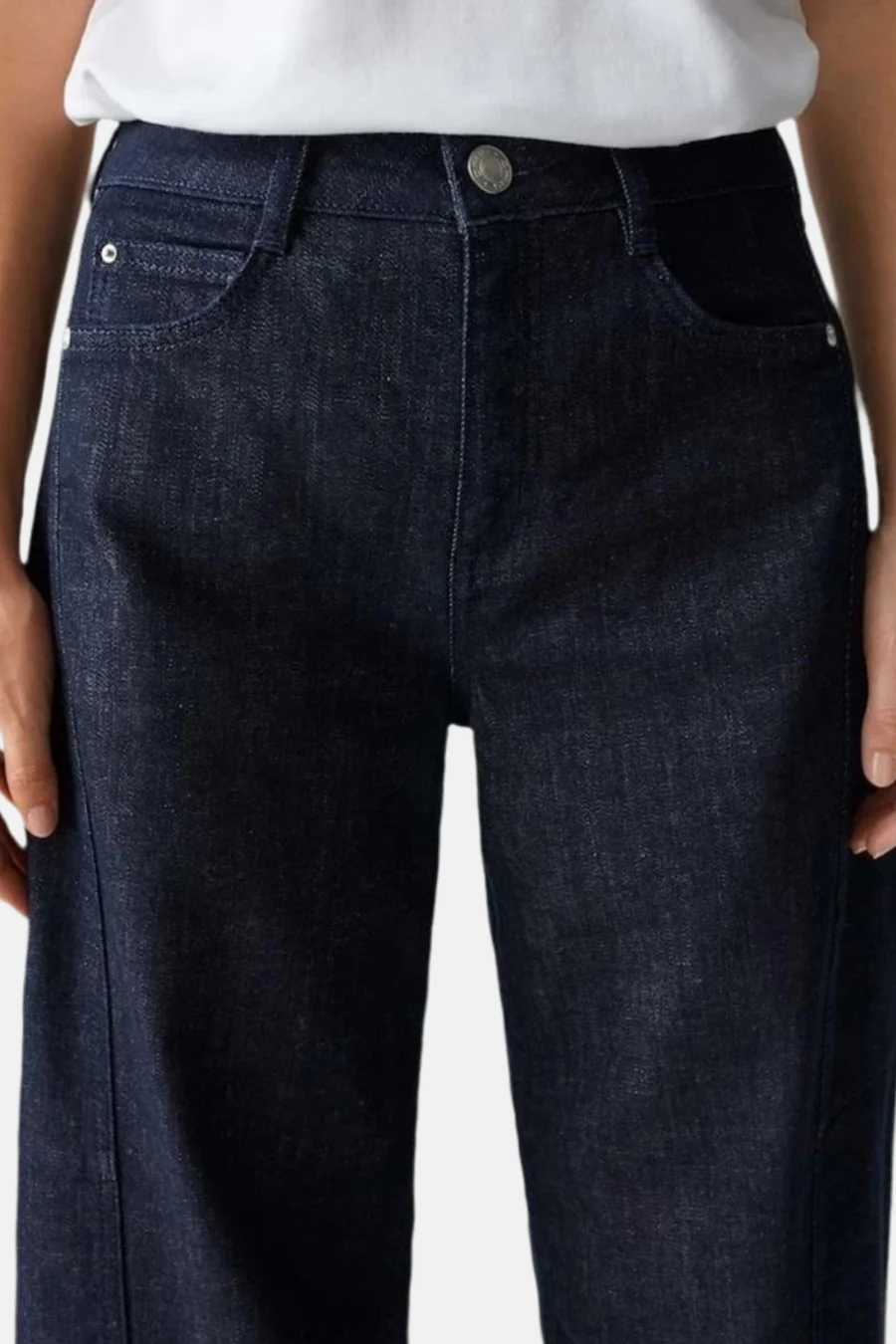 Dames sb seizoensbroek 5pocket blauw - OPUS - Image 3