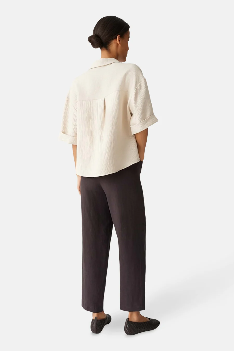 Hemd met korte mouwen - beige - Image 5