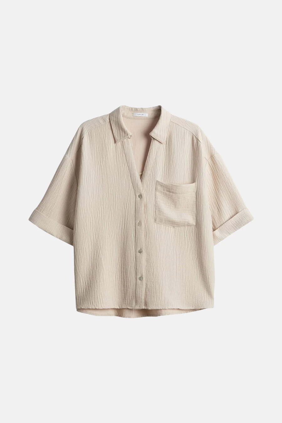 Hemd met korte mouwen - beige - Image 6