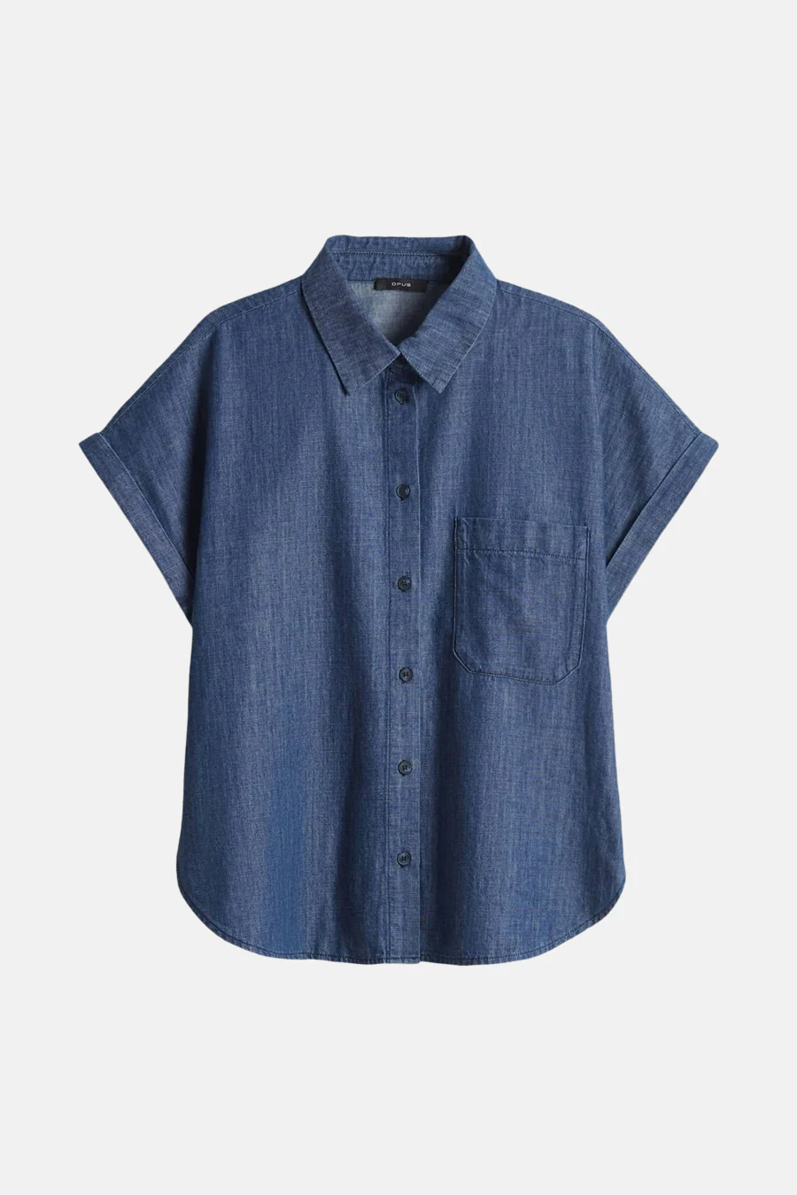 Hemd met korte mouwen - Dark blue denim - Image 4