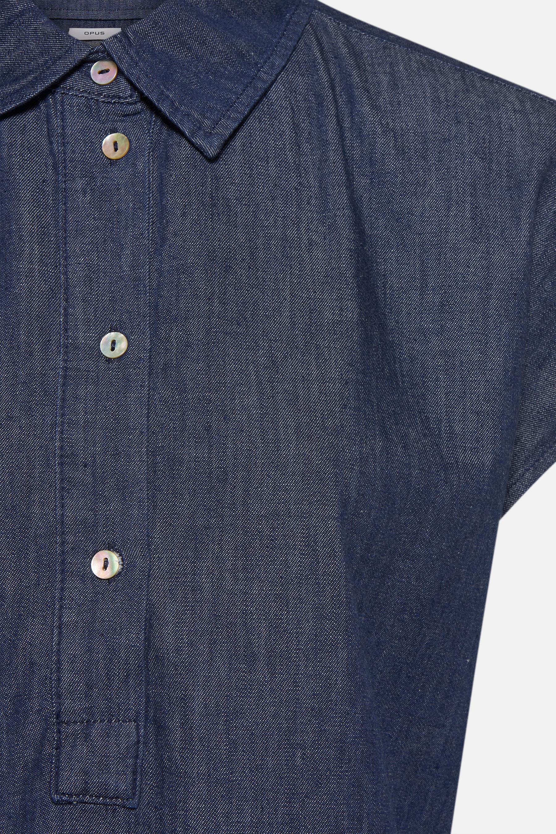 Kleedje met korte mouwen - mid blue denim - Image 4