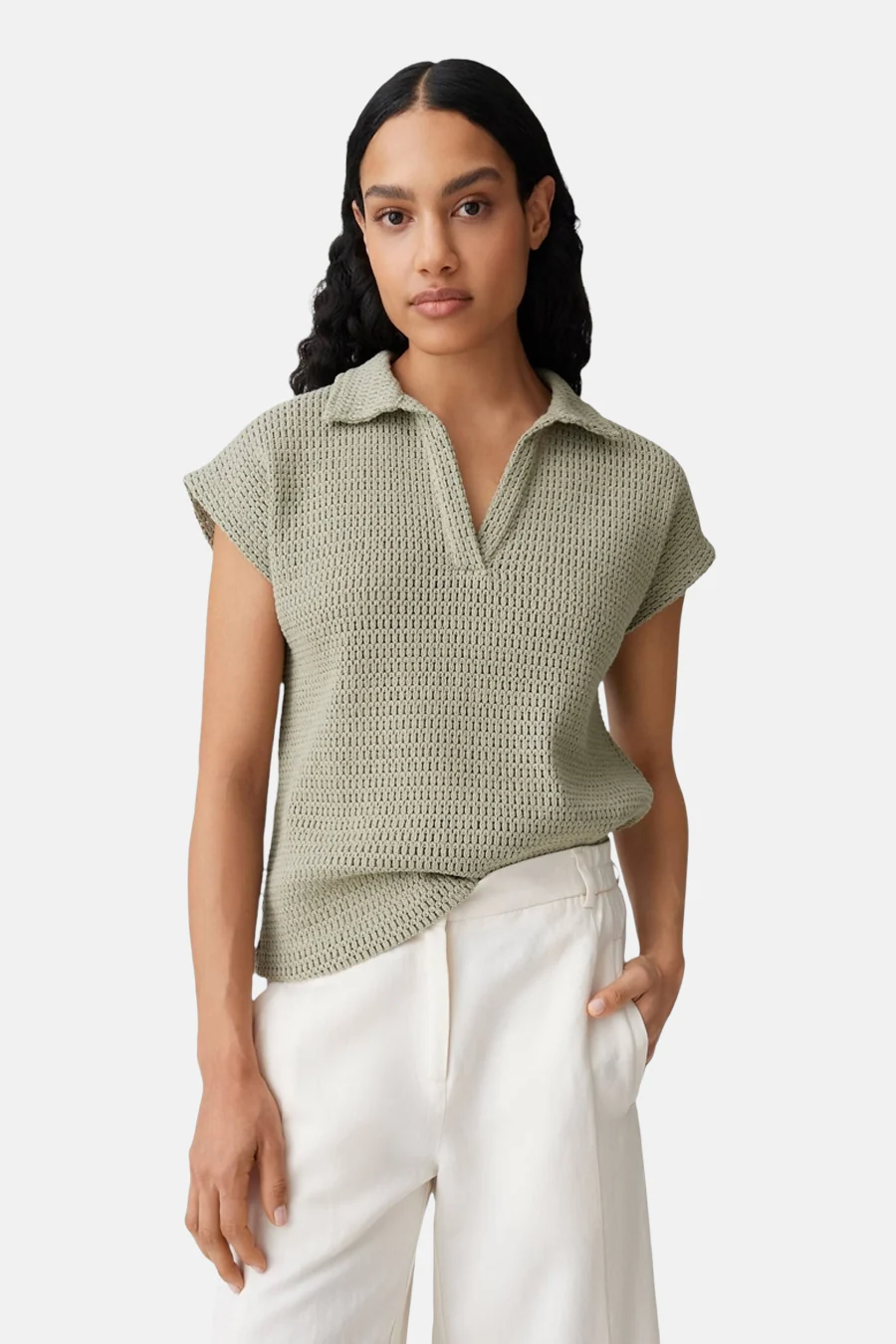 Polo met korte mouwen - groen
